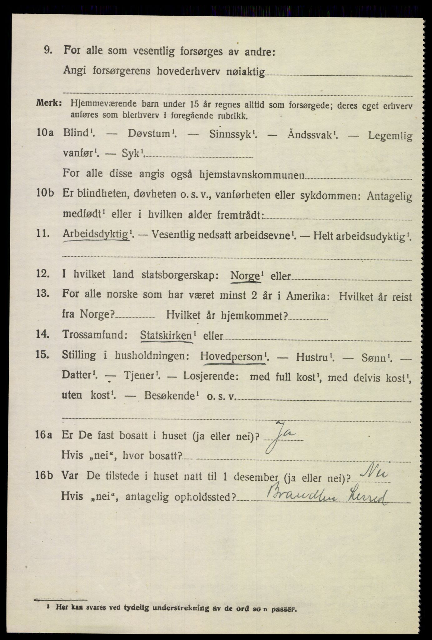 SAH, 1920 census for Søndre Land, 1920, p. 8180