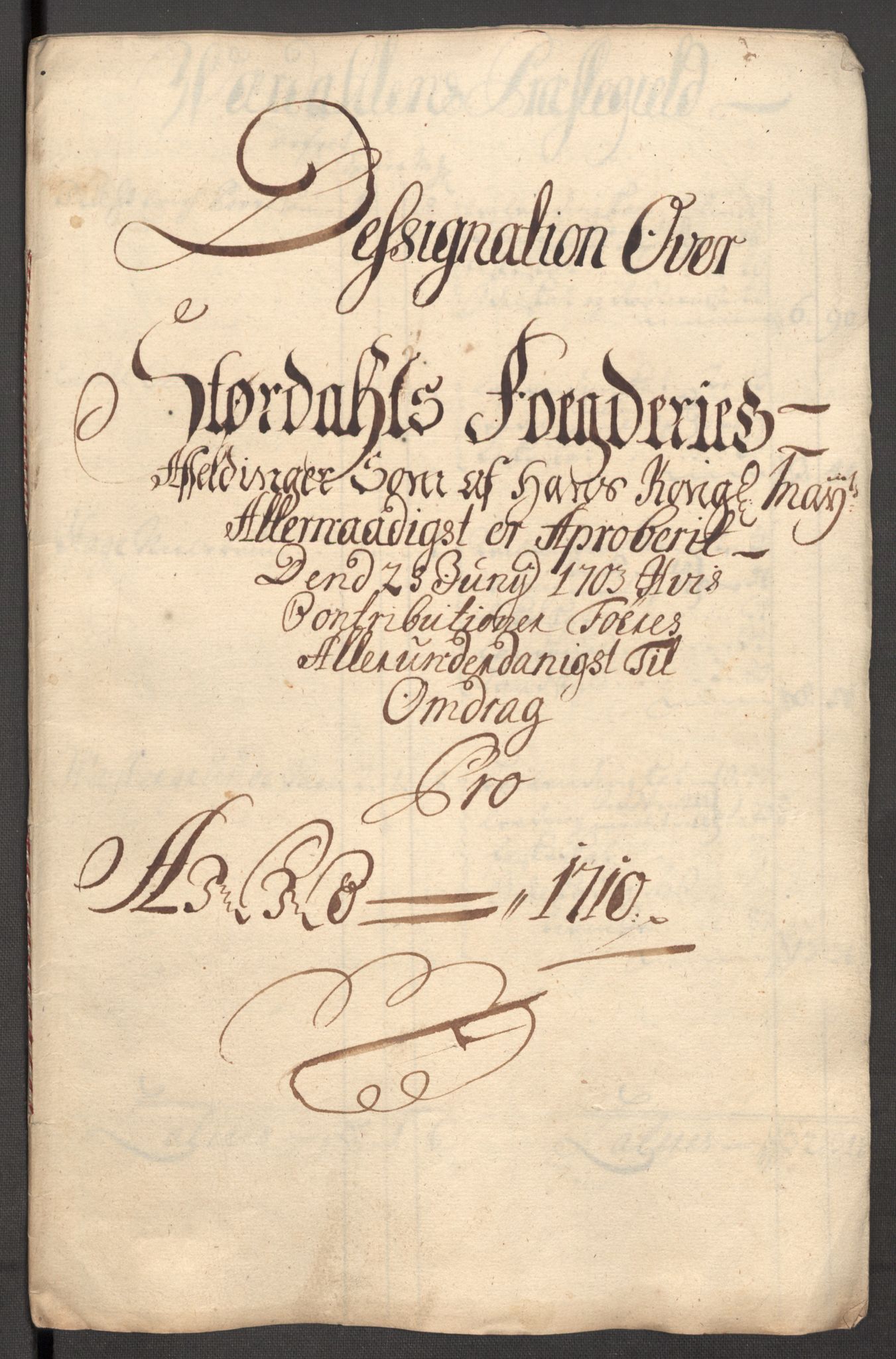 Rentekammeret inntil 1814, Reviderte regnskaper, Fogderegnskap, AV/RA-EA-4092/R62/L4200: Fogderegnskap Stjørdal og Verdal, 1710, p. 232