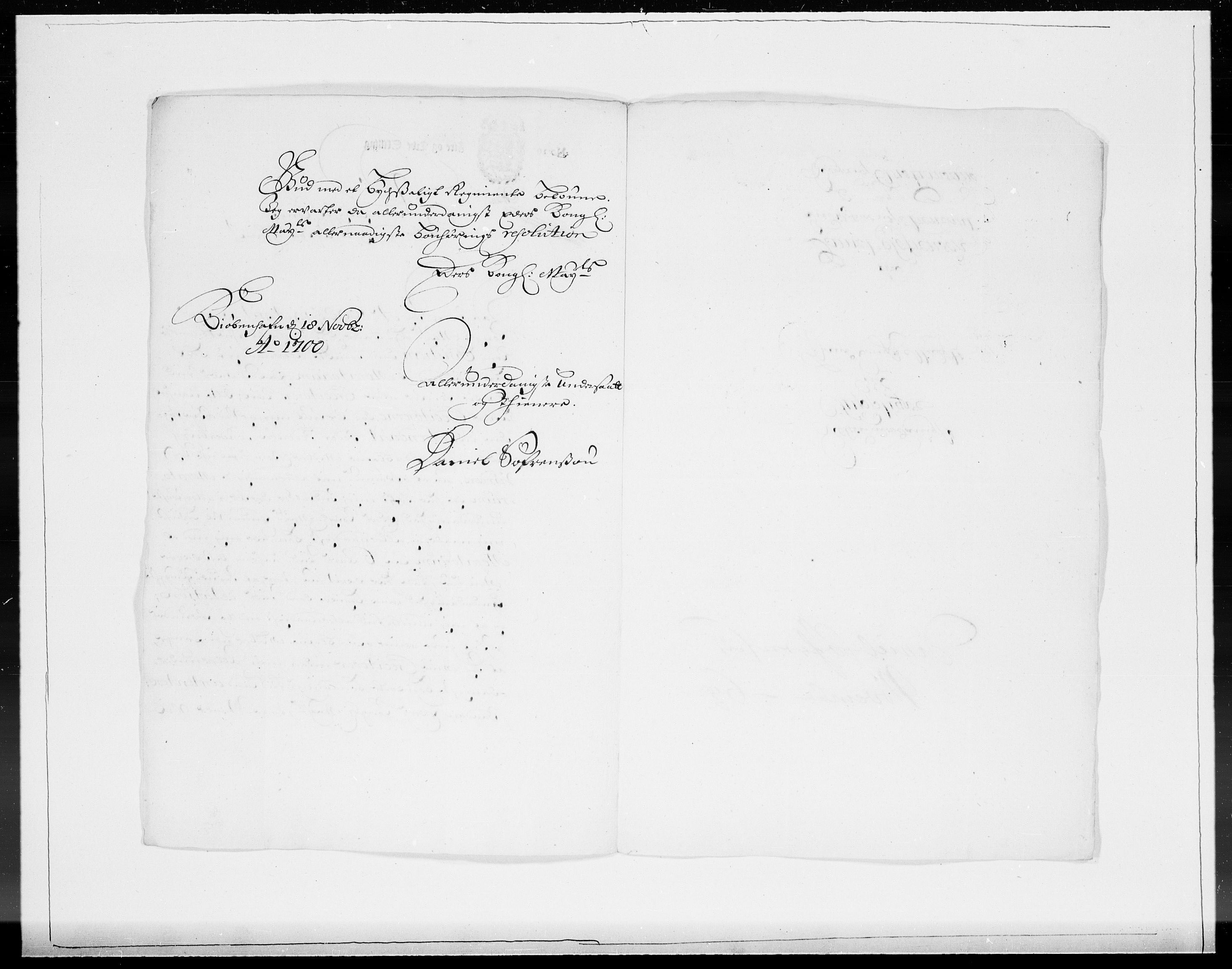 Danske Kanselli 1572-1799, AV/RA-EA-3023/F/Fc/Fcc/Fcca/L0051: Norske innlegg 1572-1799, 1700, p. 168