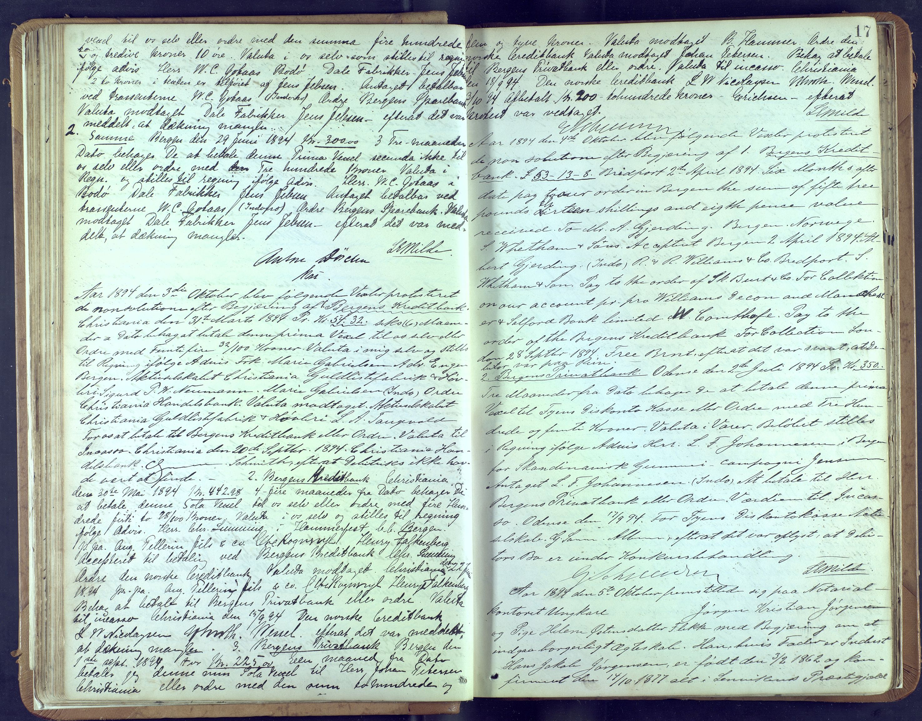 Byfogd og Byskriver i Bergen, AV/SAB-A-3401/10/10A/L0023: Notarialprotokoller, 1894-1897, p. 16b-17a