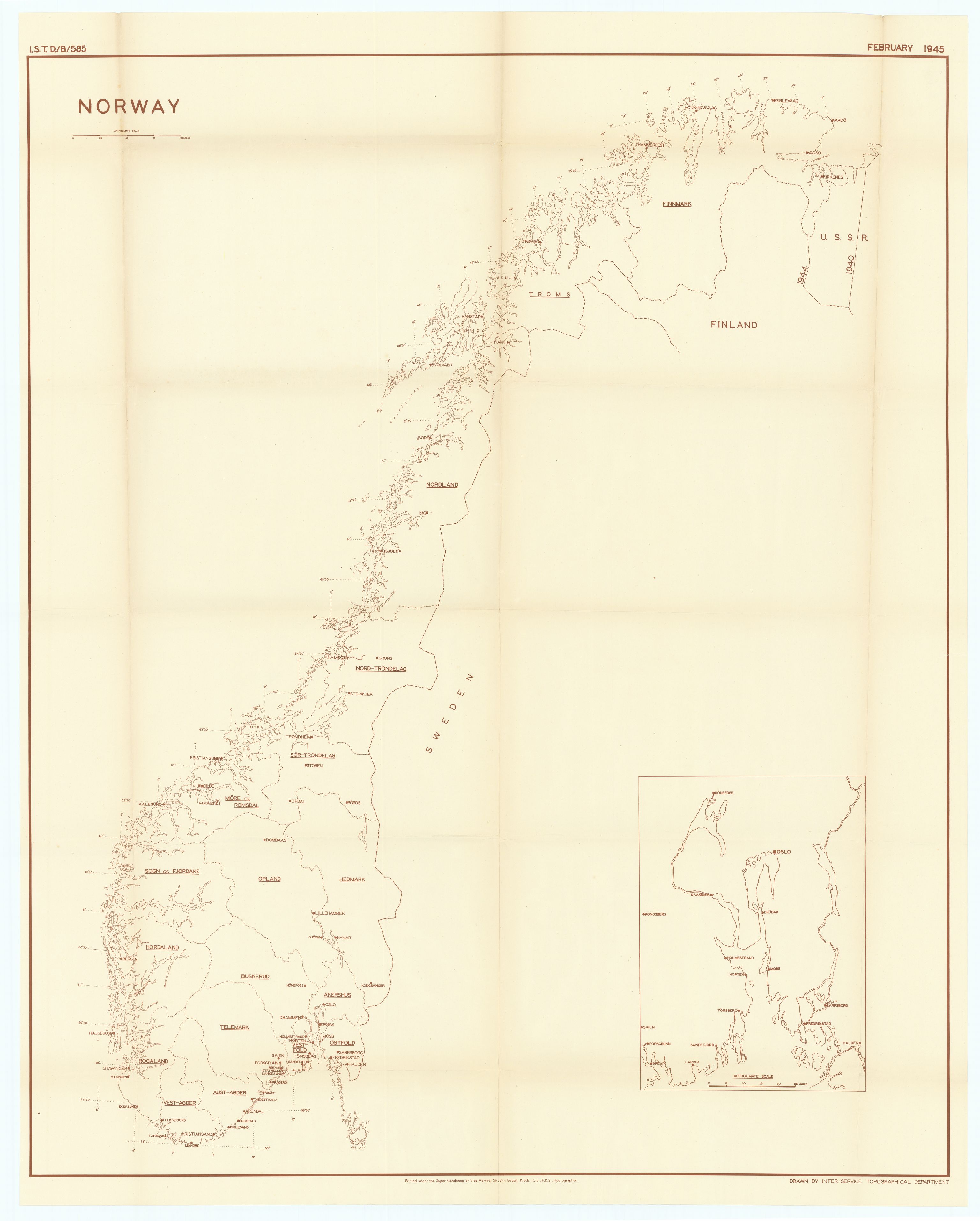 Forsvaret, Forsvarets overkommando II, AV/RA-RAFA-3915/D/Dd/L0004: Index of Reports on Norway, 1943-1944, p. 14