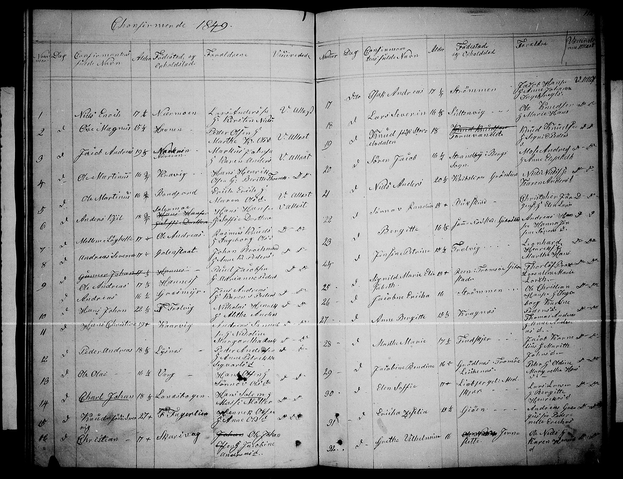 Lenvik sokneprestembete, SATØ/S-1310/H/Ha/Hab/L0003klokker: Parish register (copy) no. 3, 1844-1858, p. 112