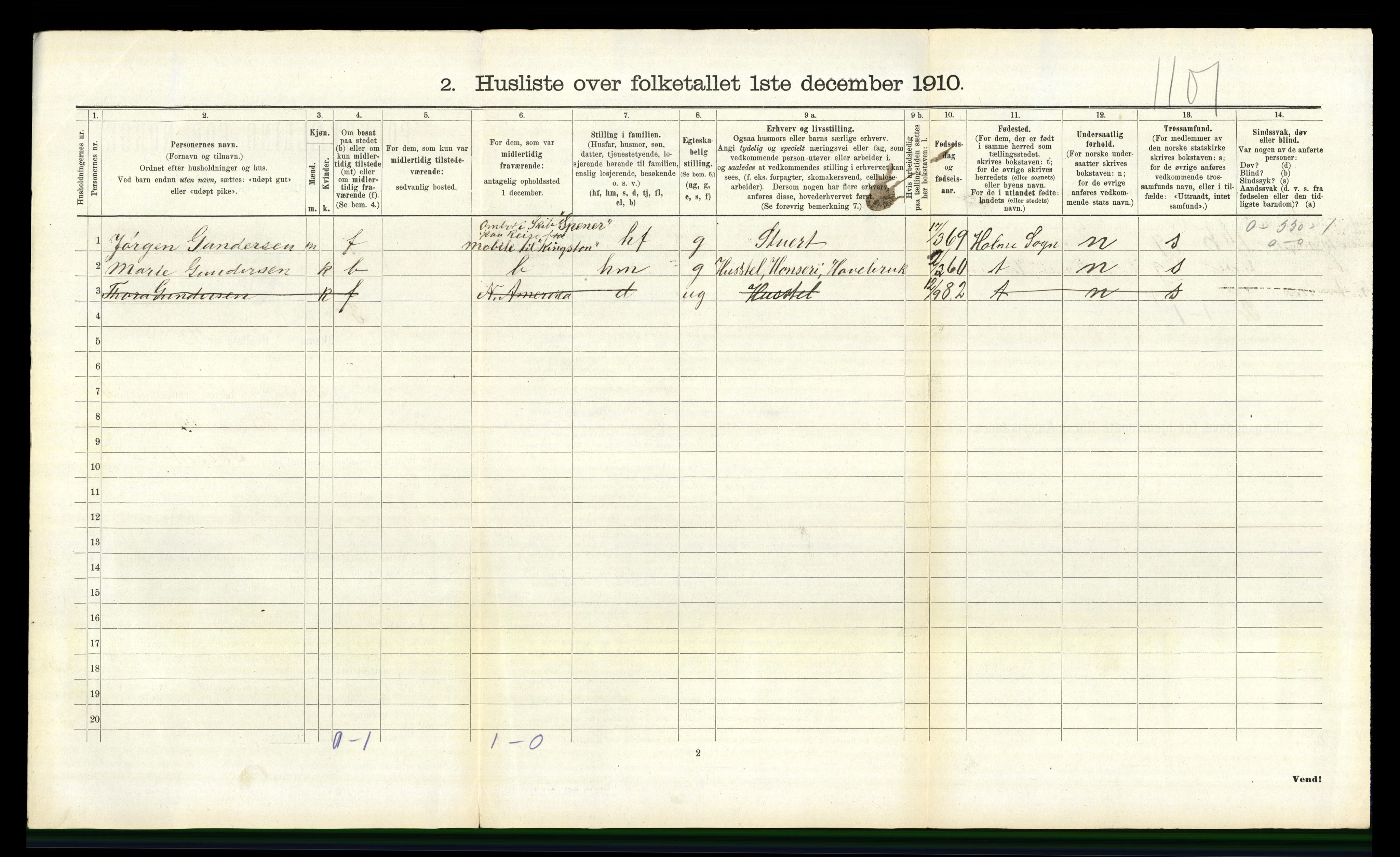 RA, 1910 census for Søgne, 1910, p. 477