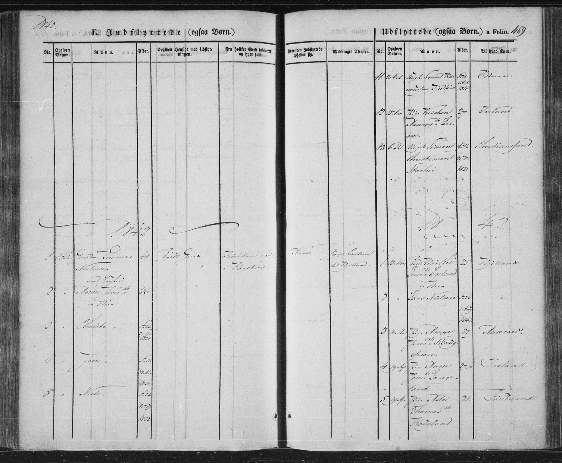 Vennesla sokneprestkontor, AV/SAK-1111-0045/Fa/Fac/L0004: Parish register (official) no. A 4, 1834-1855, p. 469