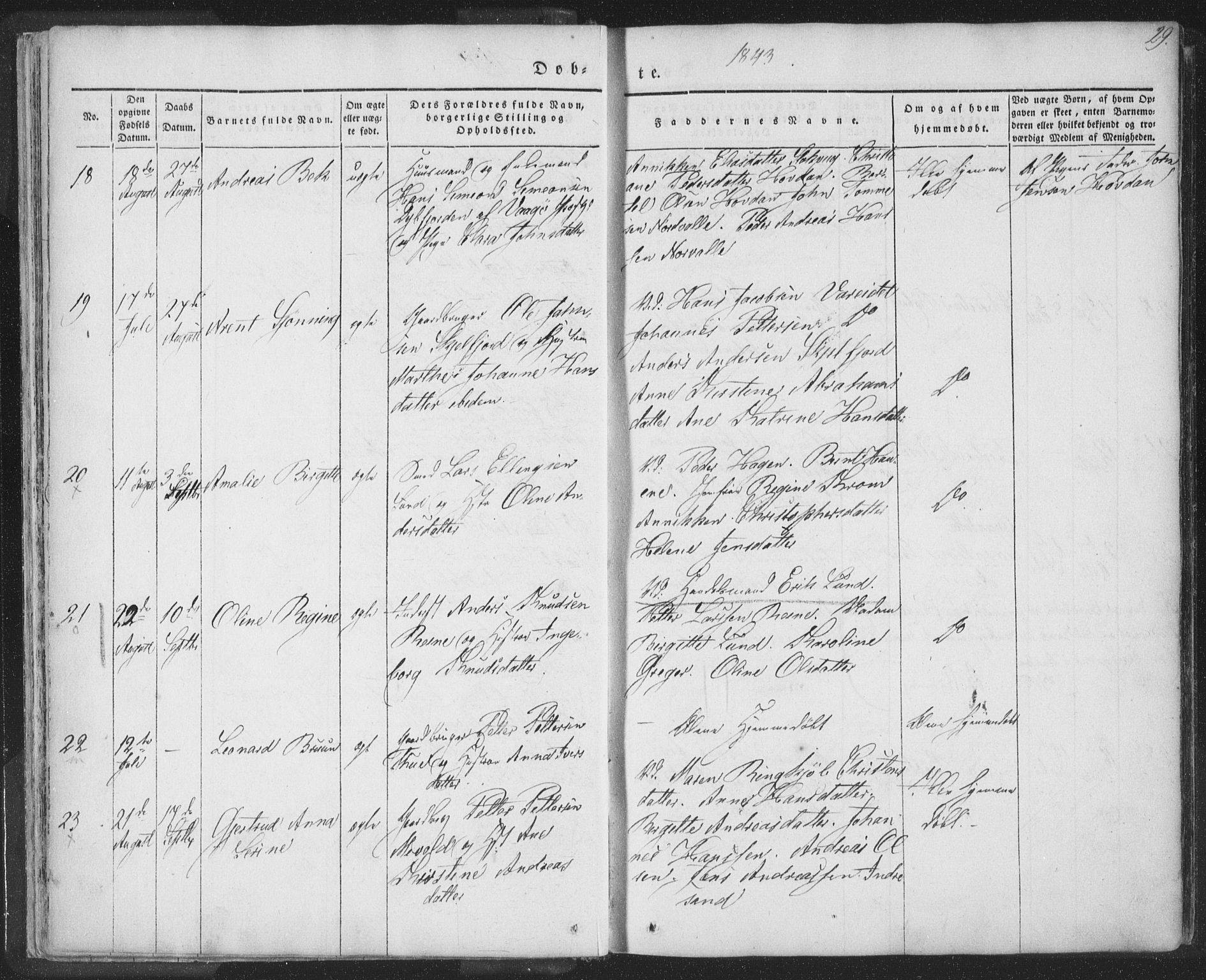 Ministerialprotokoller, klokkerbøker og fødselsregistre - Nordland, AV/SAT-A-1459/885/L1202: Parish register (official) no. 885A03, 1838-1859, p. 29