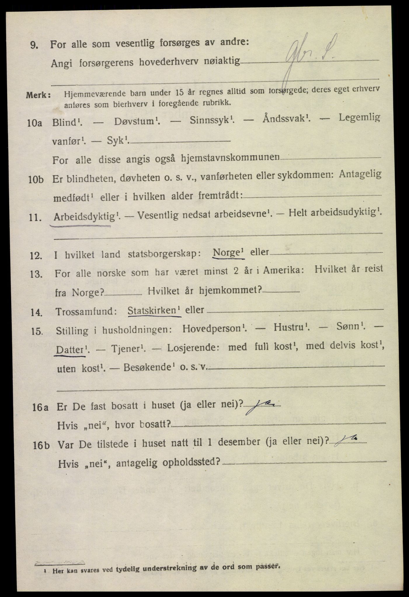 SAK, 1920 census for Konsmo, 1920, p. 1157