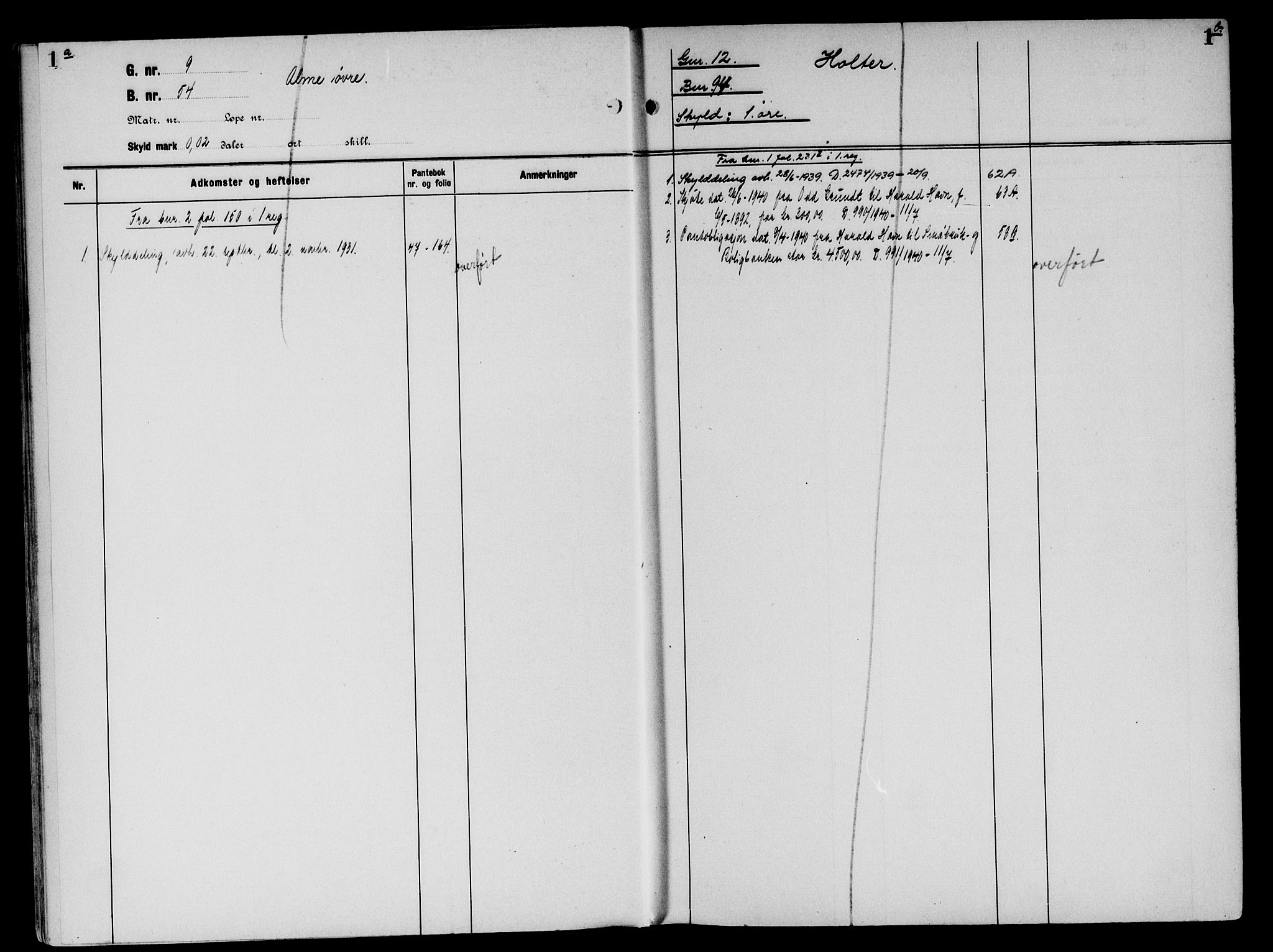 Sør-Østerdal sorenskriveri, SAH/TING-018/H/Ha/Had/L0063: Mortgage register no. 6, 1850-1950, p. 1
