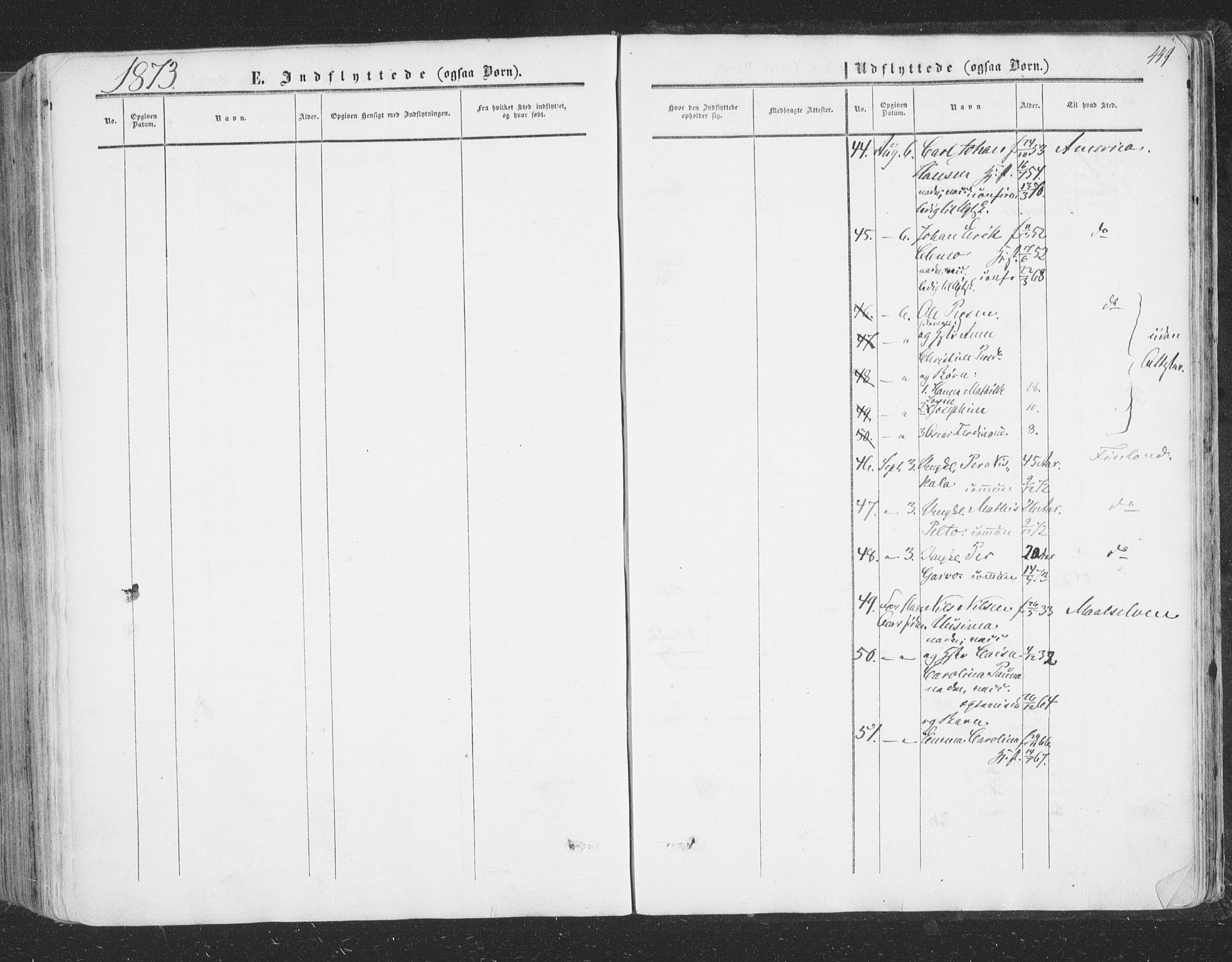 Vadsø sokneprestkontor, AV/SATØ-S-1325/H/Ha/L0004kirke: Parish register (official) no. 4, 1854-1880, p. 449