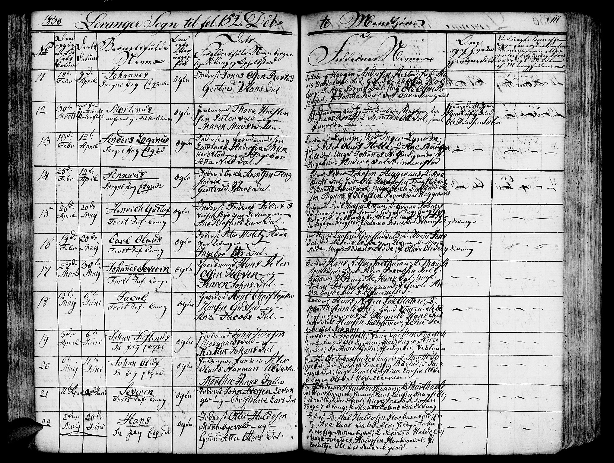 Ministerialprotokoller, klokkerbøker og fødselsregistre - Nord-Trøndelag, AV/SAT-A-1458/717/L0152: Parish register (official) no. 717A05 /3, 1828-1836, p. 111