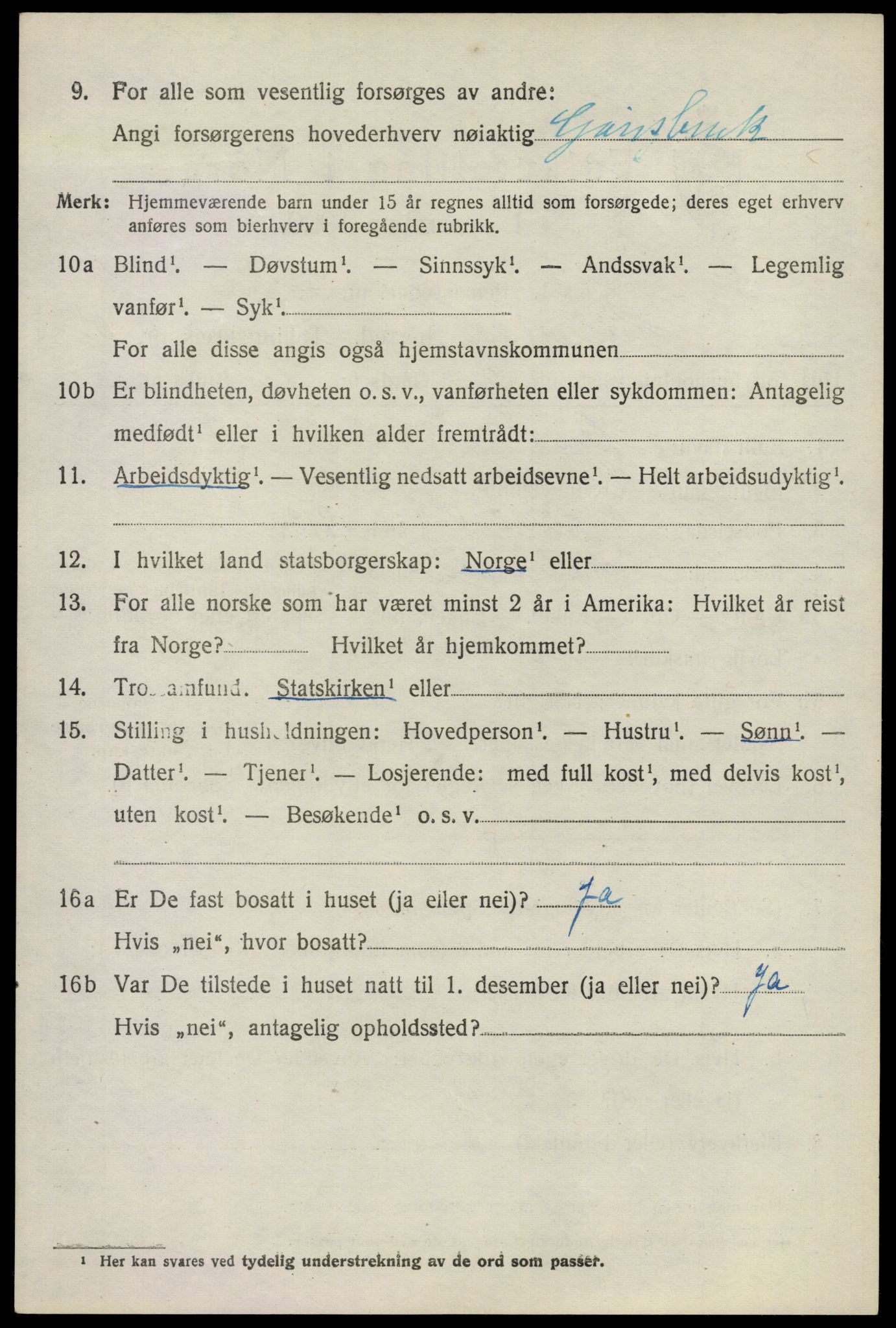 SAO, 1920 census for Nannestad, 1920, p. 7607