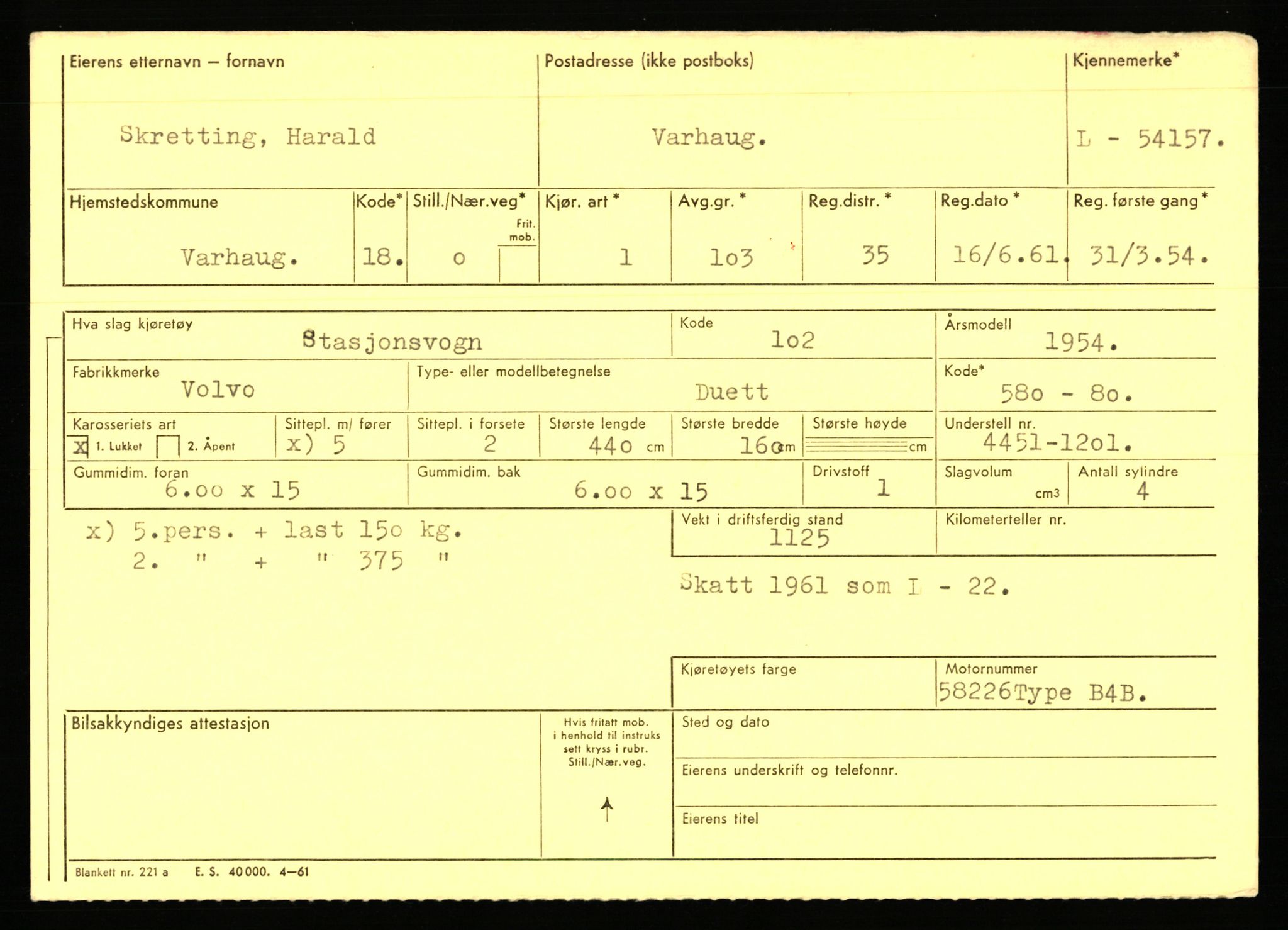 Stavanger trafikkstasjon, AV/SAST-A-101942/0/F/L0053: L-52900 - L-54199, 1930-1971, p. 2775
