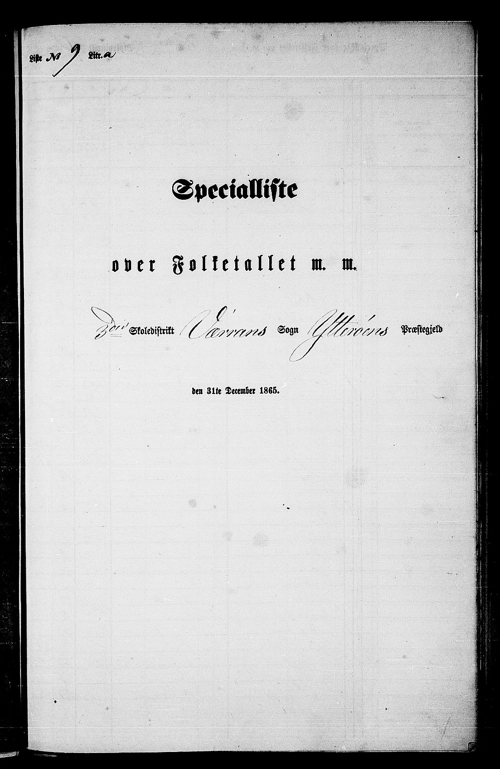 RA, 1865 census for Ytterøy, 1865, p. 164