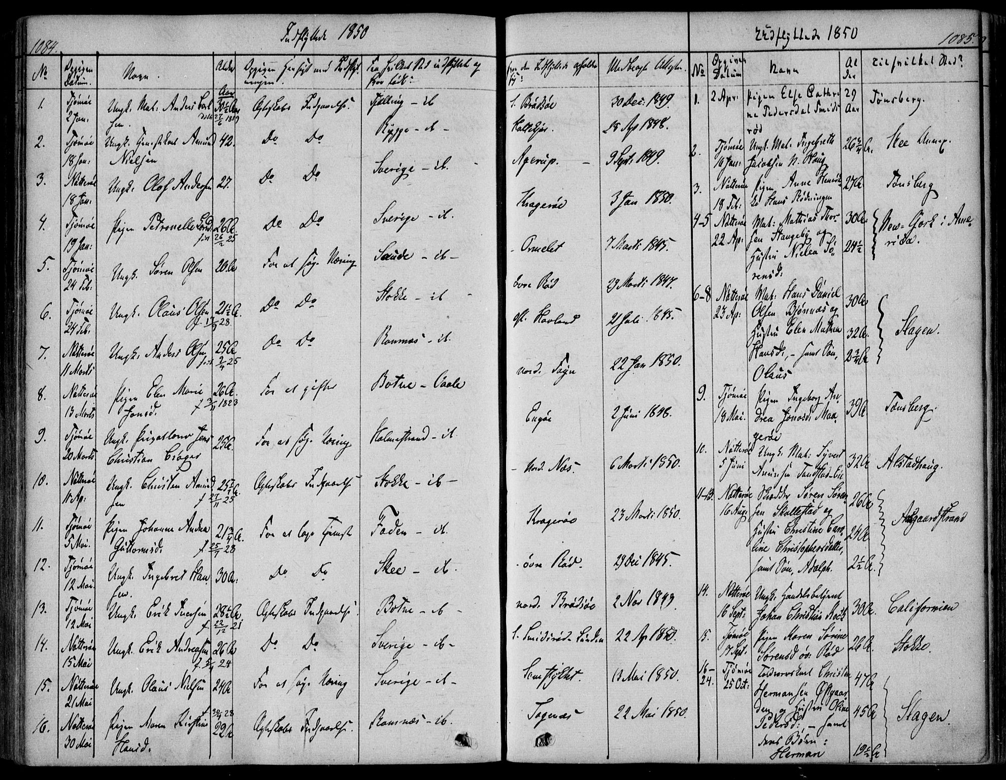 Nøtterøy kirkebøker, AV/SAKO-A-354/F/Fa/L0005: Parish register (official) no. I 5, 1839-1852, p. 1084-1085