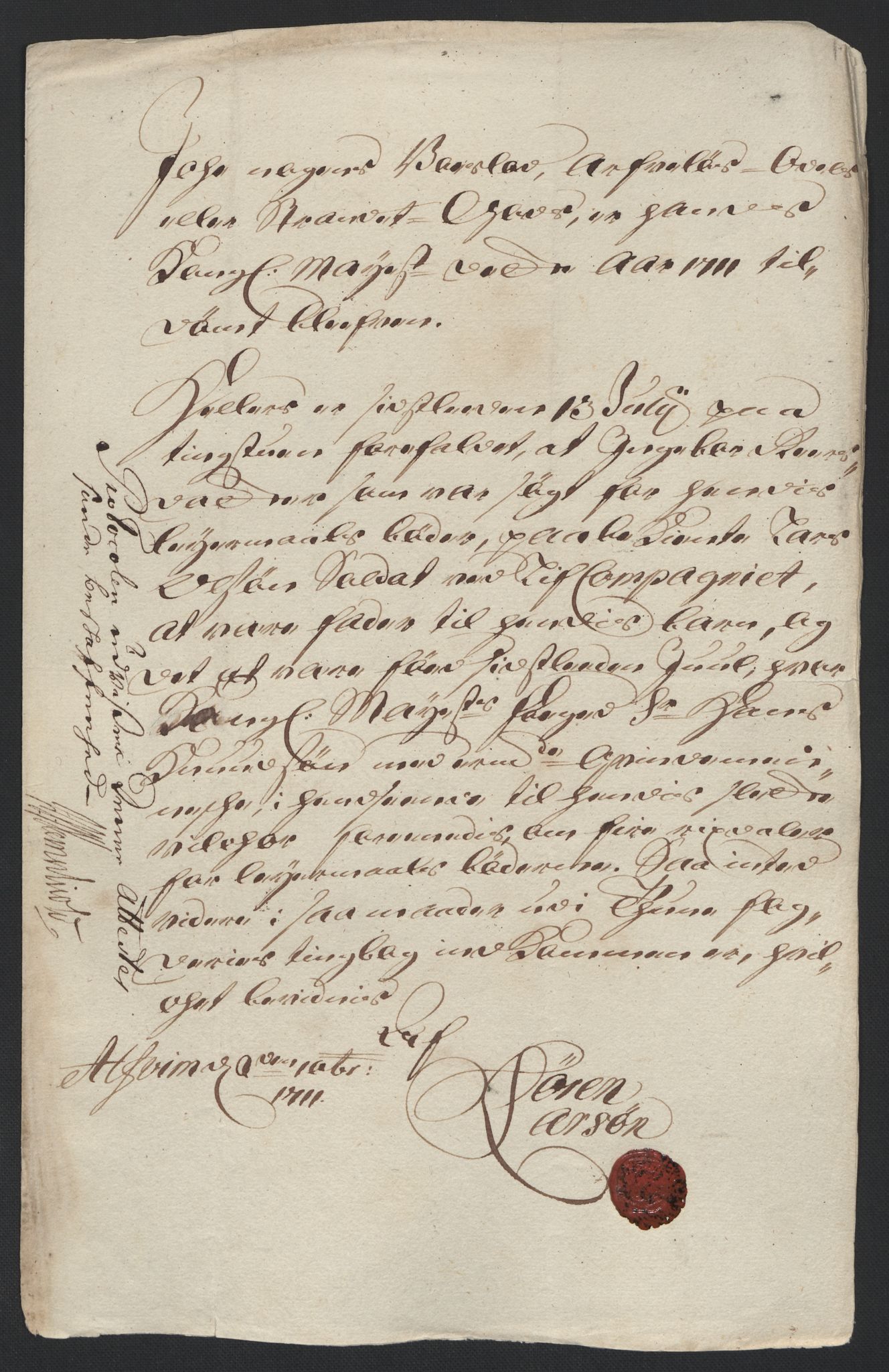 Rentekammeret inntil 1814, Reviderte regnskaper, Fogderegnskap, RA/EA-4092/R04/L0136: Fogderegnskap Moss, Onsøy, Tune, Veme og Åbygge, 1711, p. 38