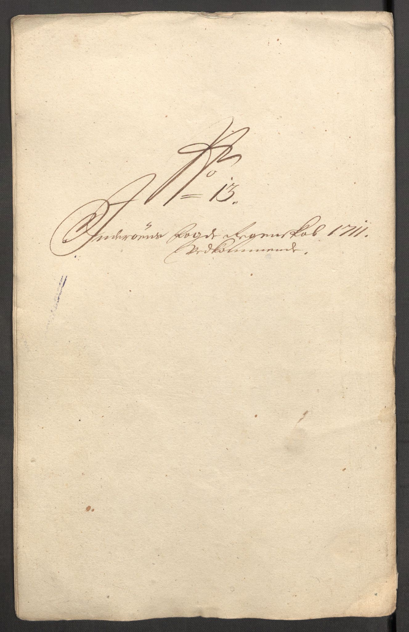 Rentekammeret inntil 1814, Reviderte regnskaper, Fogderegnskap, RA/EA-4092/R63/L4319: Fogderegnskap Inderøy, 1711, p. 264