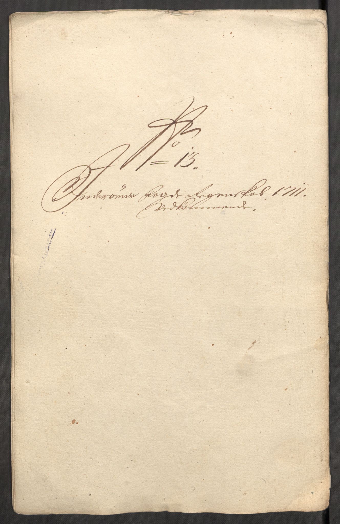 Rentekammeret inntil 1814, Reviderte regnskaper, Fogderegnskap, AV/RA-EA-4092/R63/L4319: Fogderegnskap Inderøy, 1711, p. 264