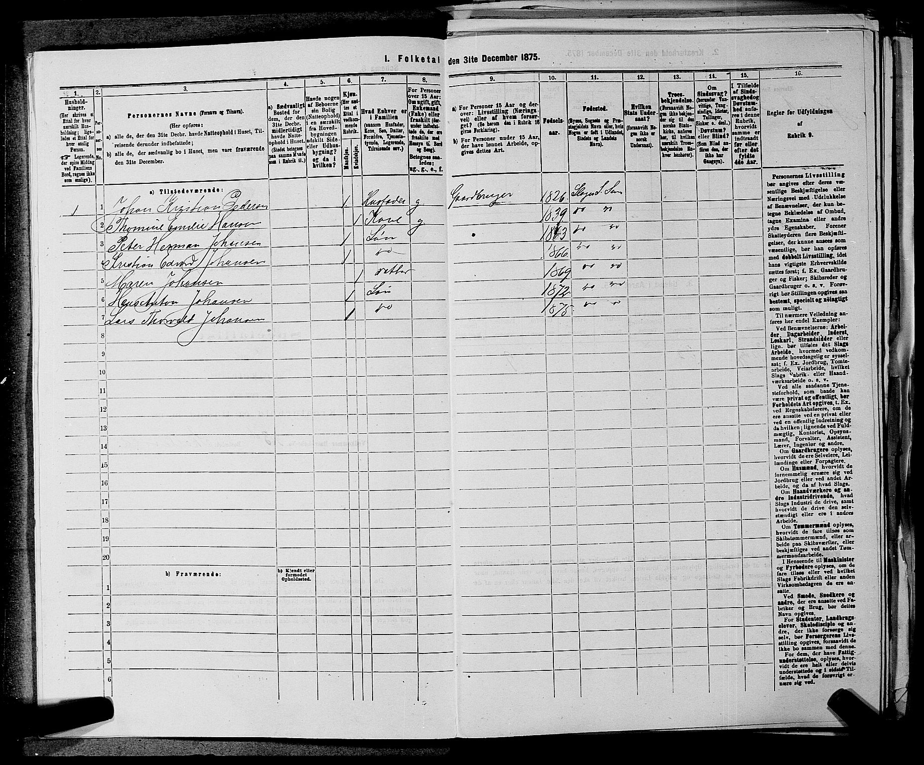 SAKO, 1875 census for 0721P Sem, 1875, p. 1503