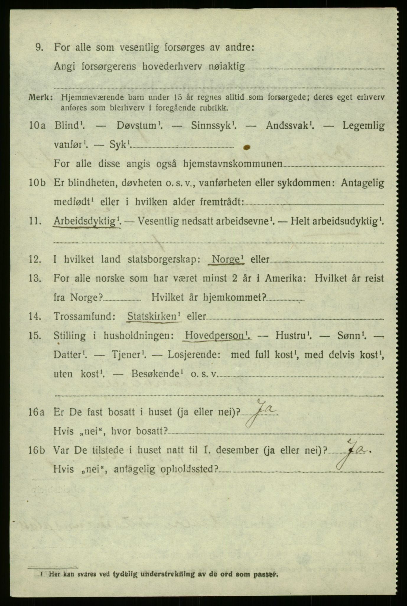 SAB, 1920 census for Borgund, 1920, p. 713