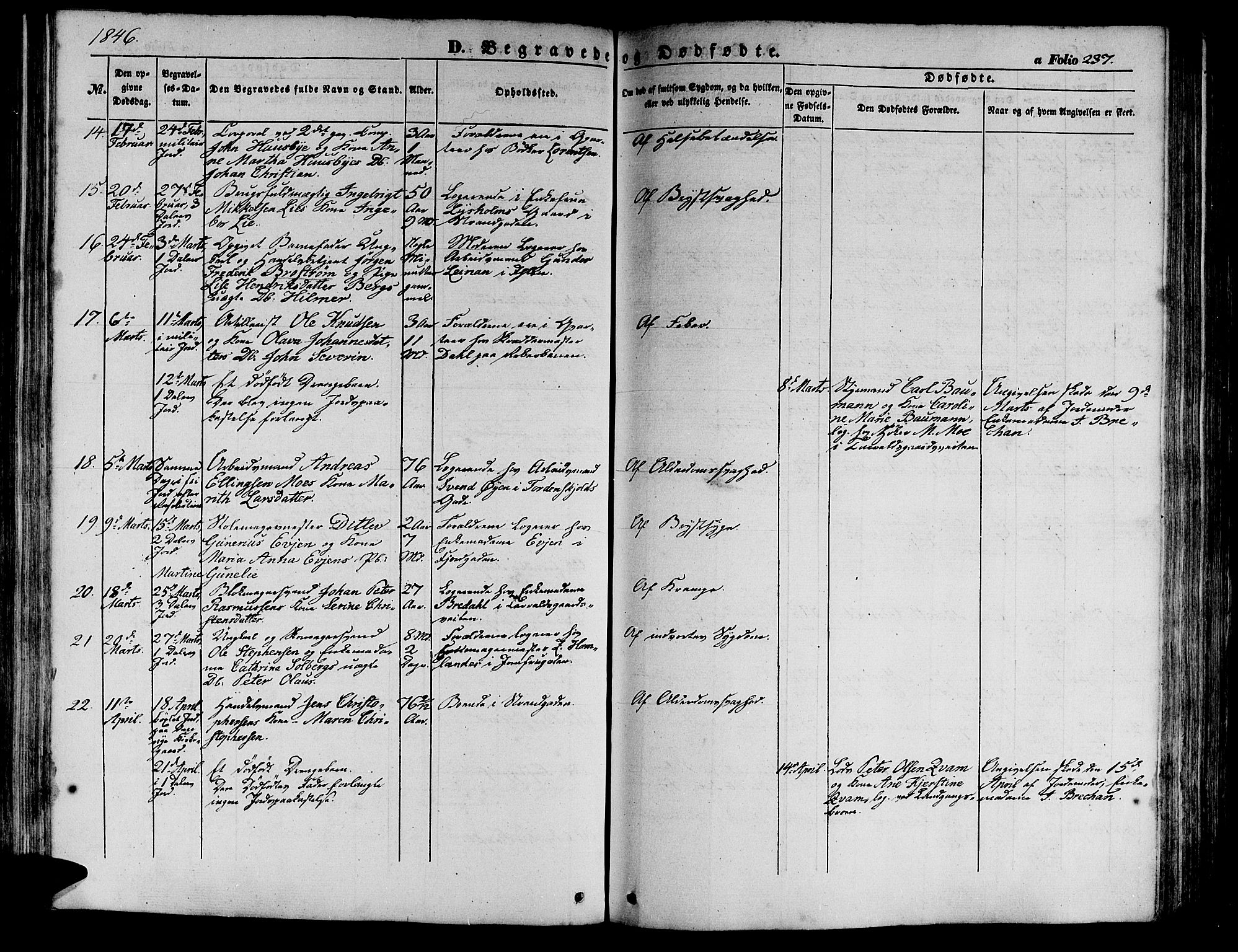 Ministerialprotokoller, klokkerbøker og fødselsregistre - Sør-Trøndelag, SAT/A-1456/602/L0137: Parish register (copy) no. 602C05, 1846-1856, p. 237