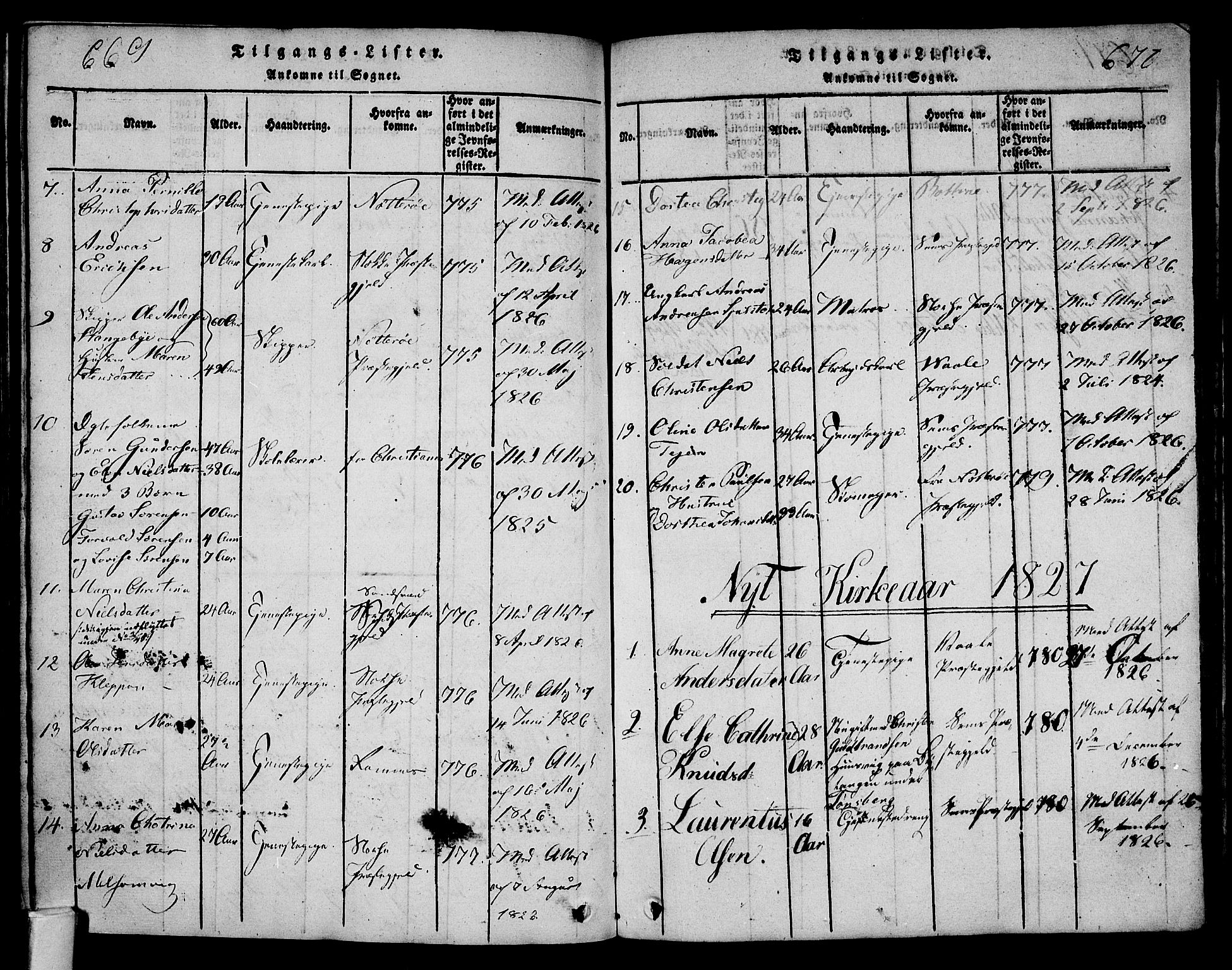 Tønsberg kirkebøker, AV/SAKO-A-330/F/Fa/L0004: Parish register (official) no. I 4, 1813-1826, p. 669-670