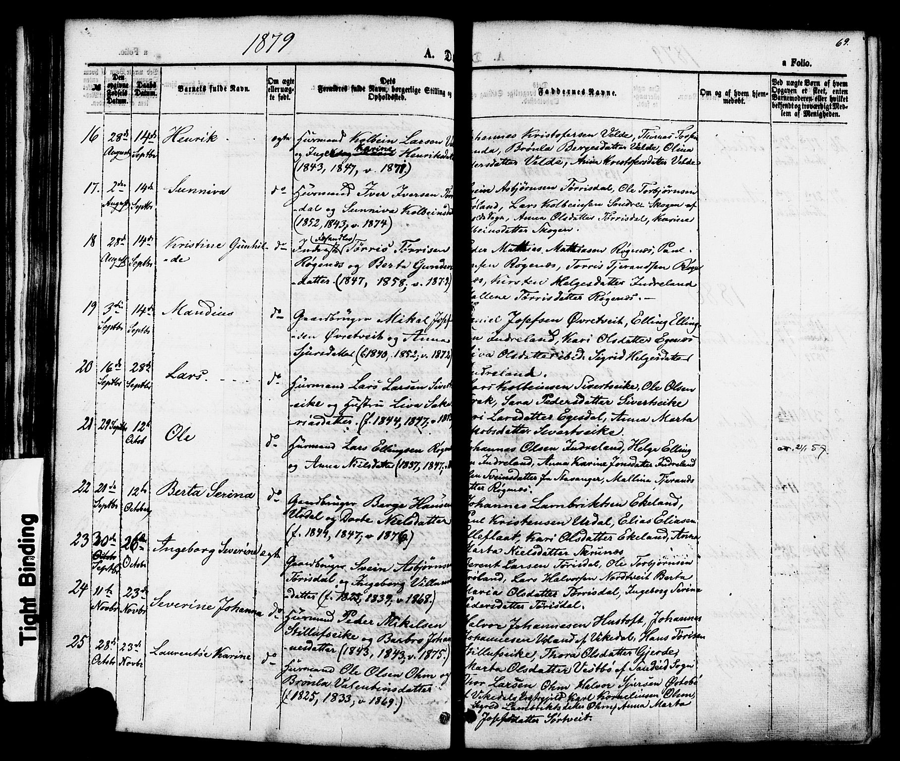 Skjold sokneprestkontor, AV/SAST-A-101847/H/Ha/Haa/L0007: Parish register (official) no. A 7, 1857-1882, p. 69