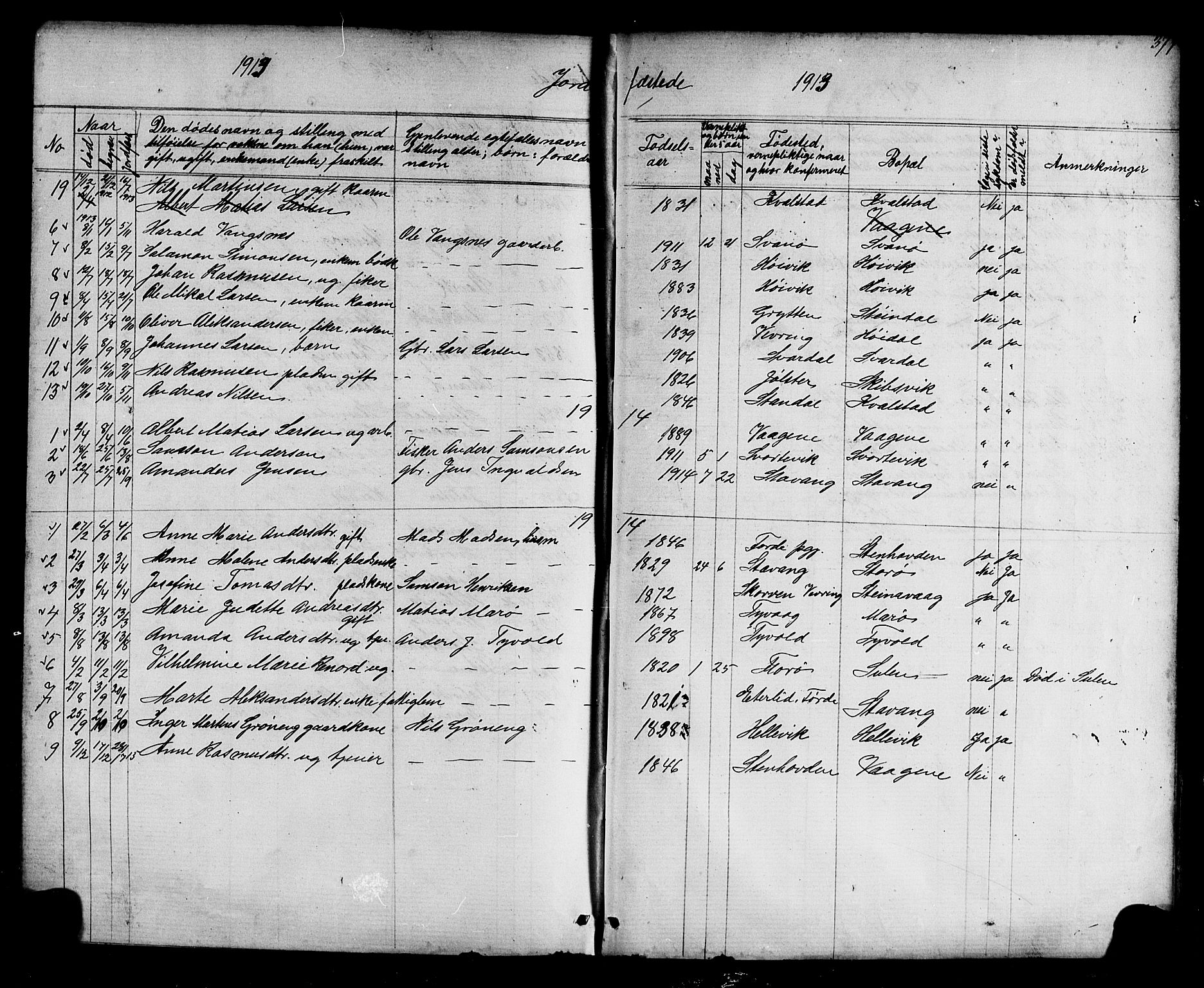 Kinn sokneprestembete, AV/SAB-A-80801/H/Hab/Habc/L0002: Parish register (copy) no. C 2, 1869-1918, p. 377