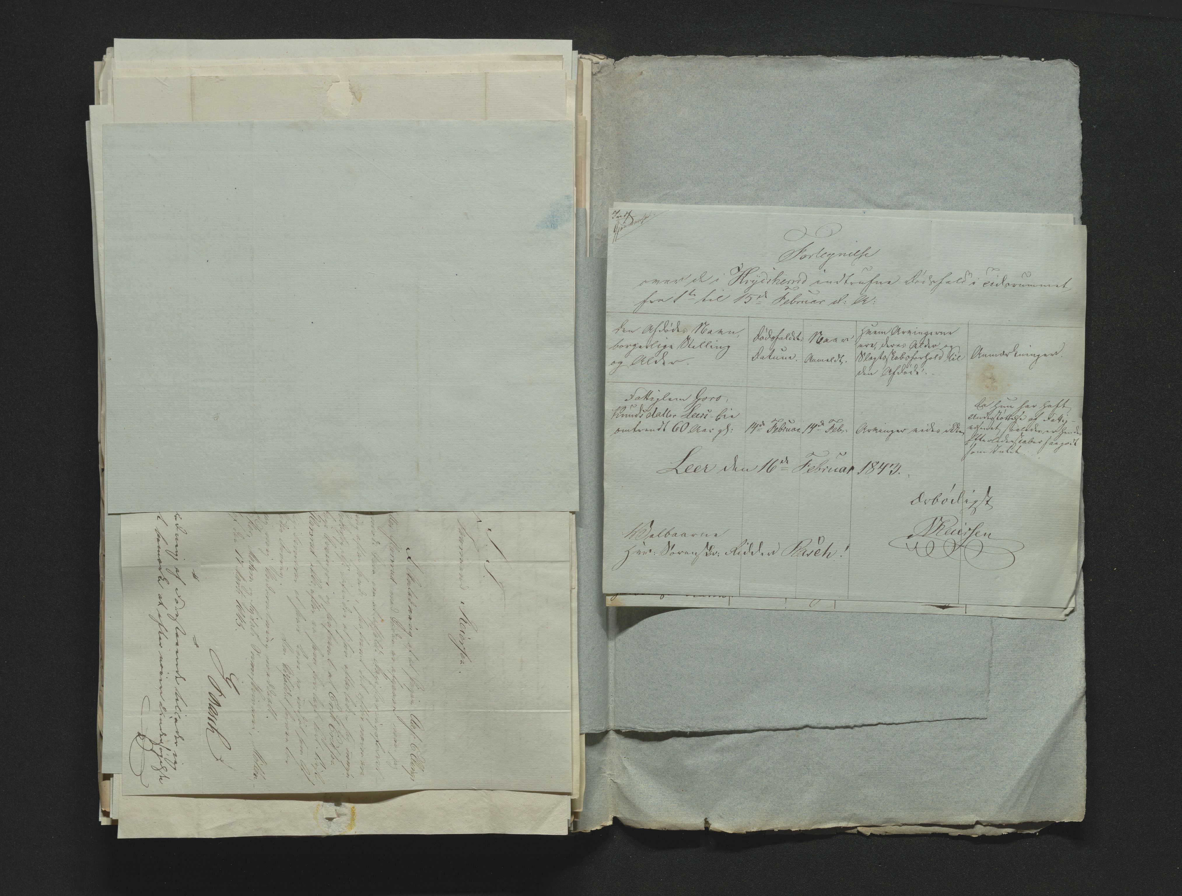 Eiker, Modum og Sigdal sorenskriveri, AV/SAKO-A-123/H/Ha/Hab/L0006: Dødsfallsmeldinger, 1841-1845