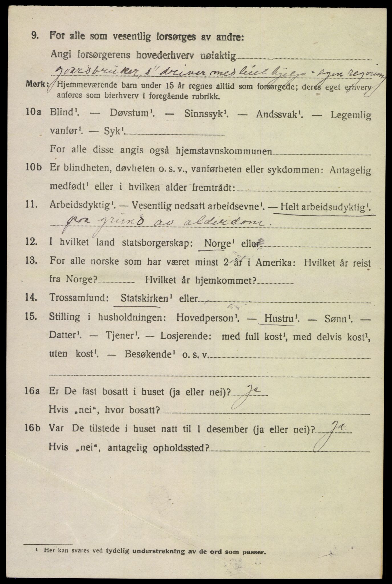 SAK, 1920 census for Finsland, 1920, p. 1579