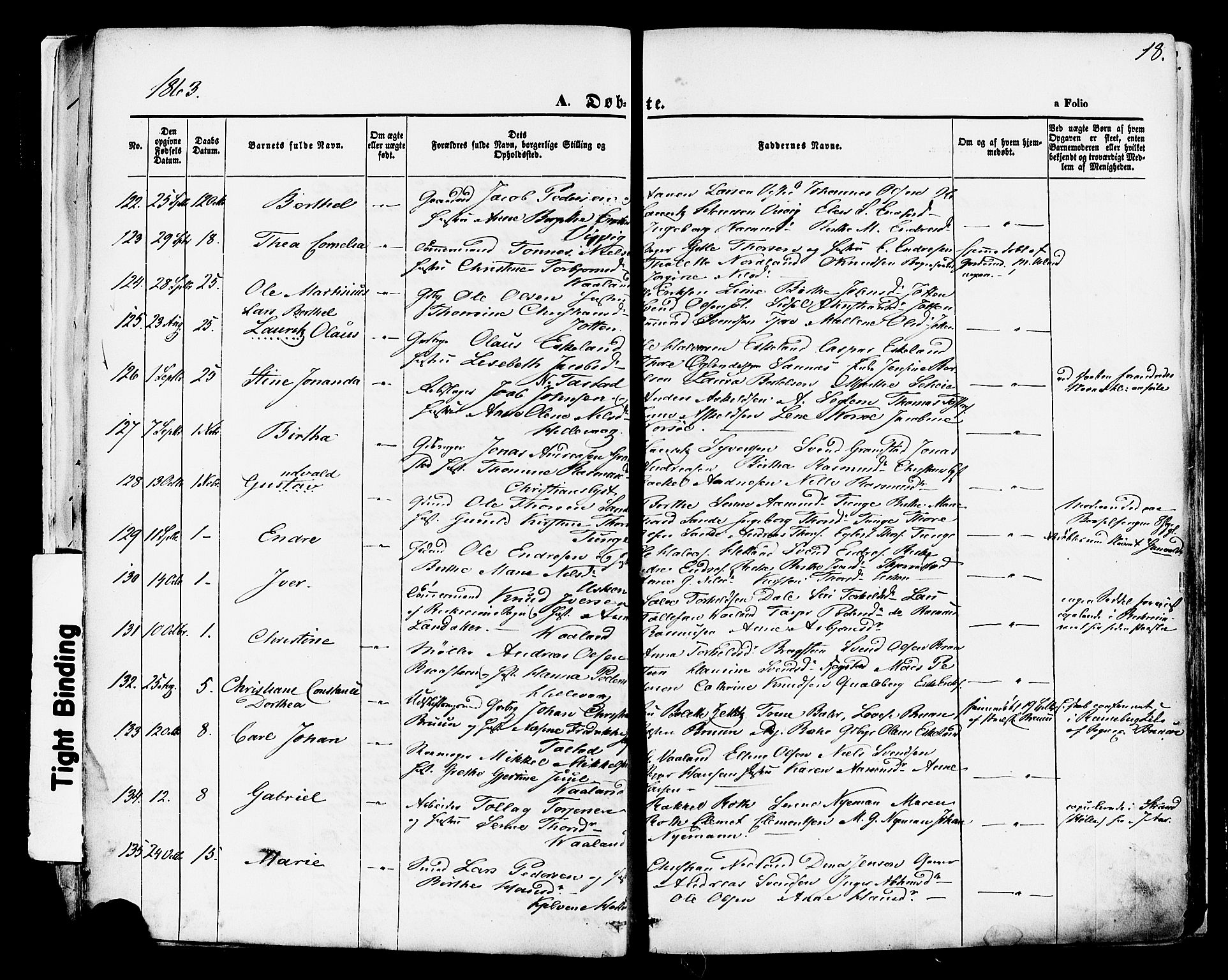 Hetland sokneprestkontor, AV/SAST-A-101826/30/30BA/L0003: Parish register (official) no. A 3, 1862-1876, p. 18