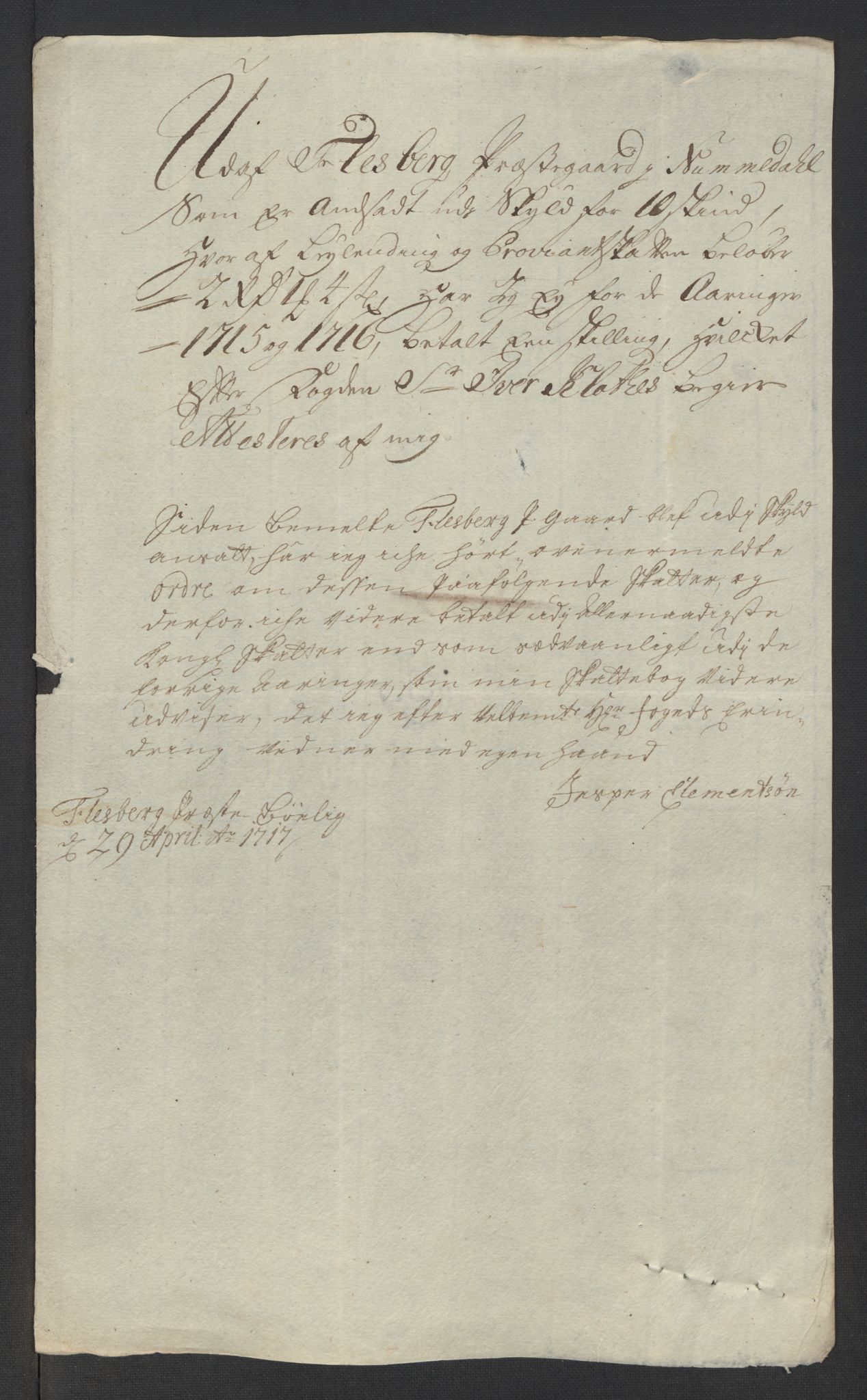 Rentekammeret inntil 1814, Reviderte regnskaper, Fogderegnskap, RA/EA-4092/R24/L1592: Fogderegnskap Numedal og Sandsvær, 1716, p. 287