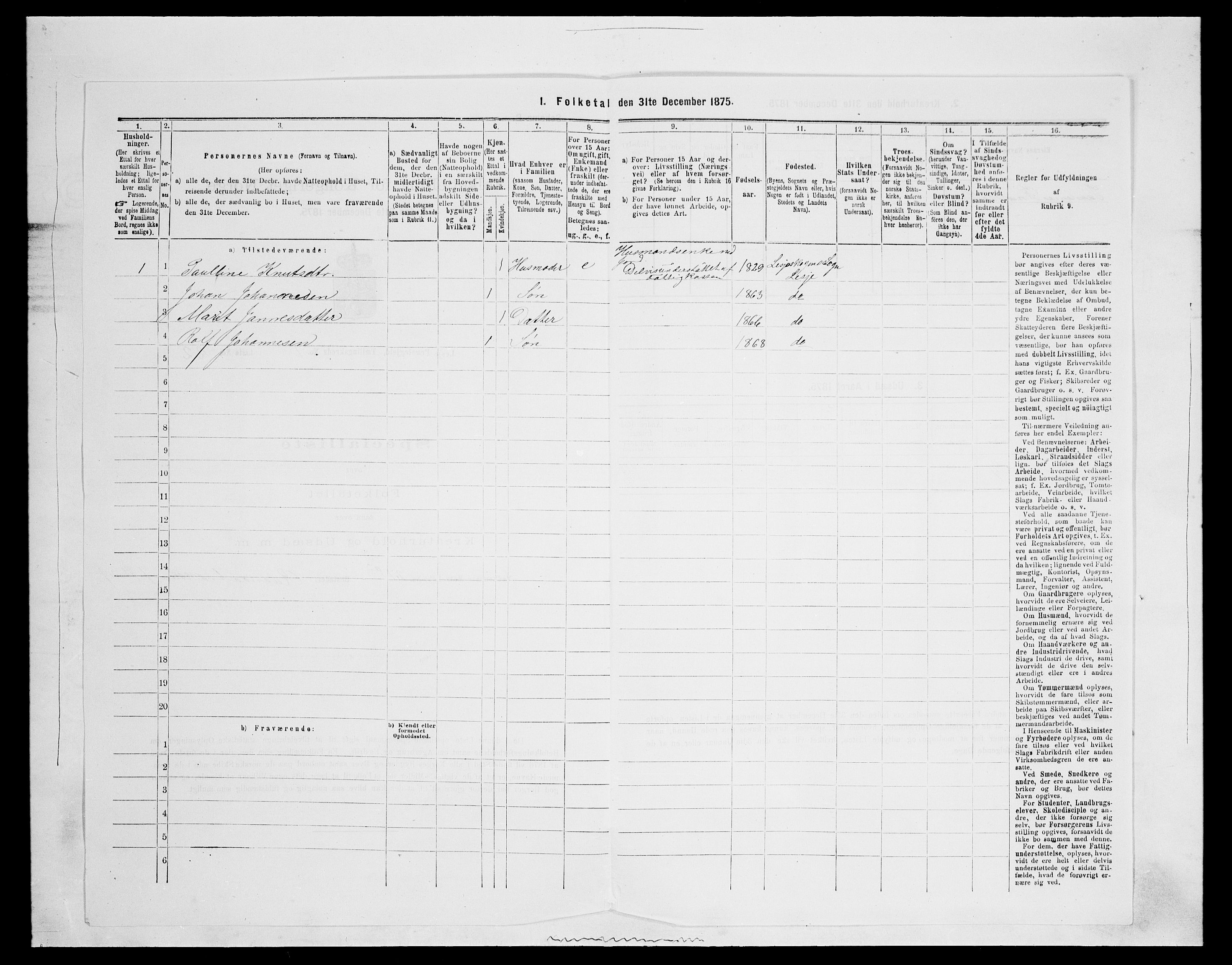 SAH, 1875 census for 0512P Lesja, 1875, p. 127