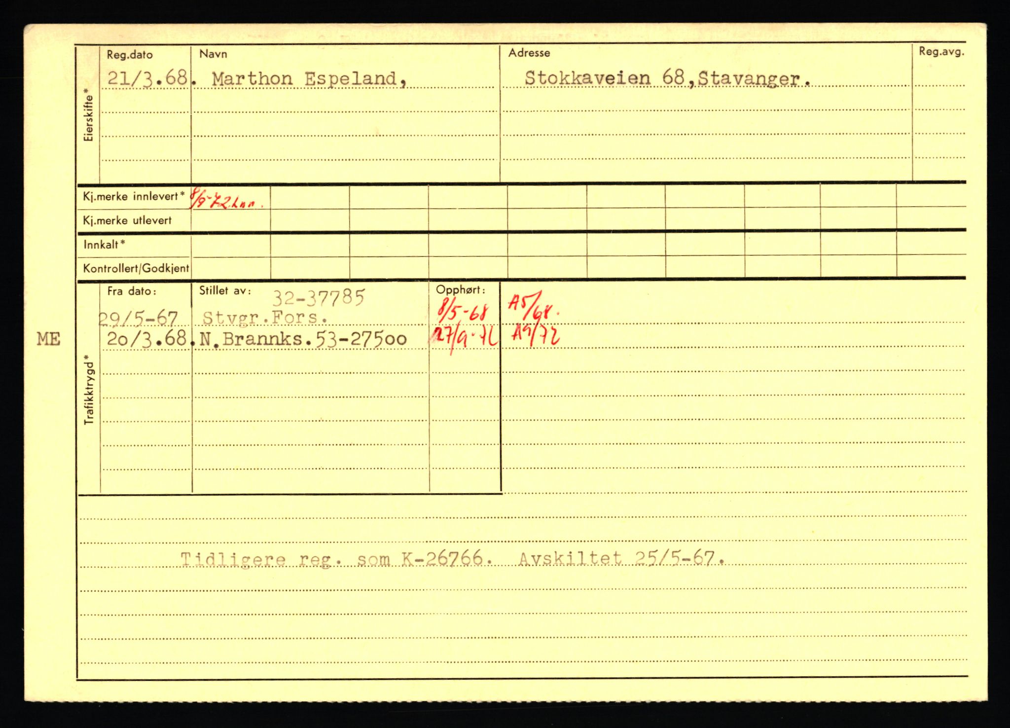 Stavanger trafikkstasjon, AV/SAST-A-101942/0/F/L0074: L-86500 - L-88799, 1930-1971, p. 484