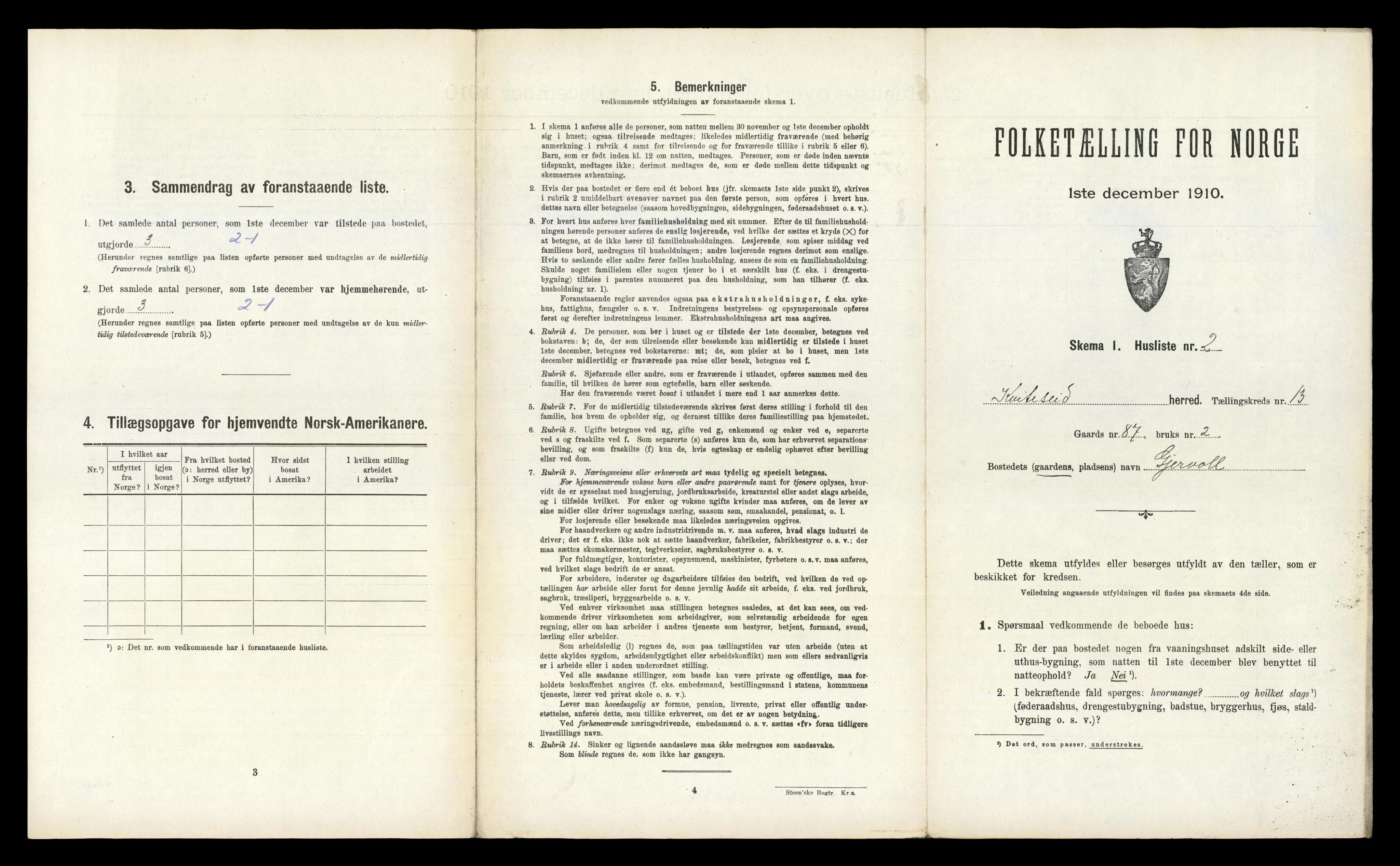 RA, 1910 census for Kviteseid, 1910, p. 1142