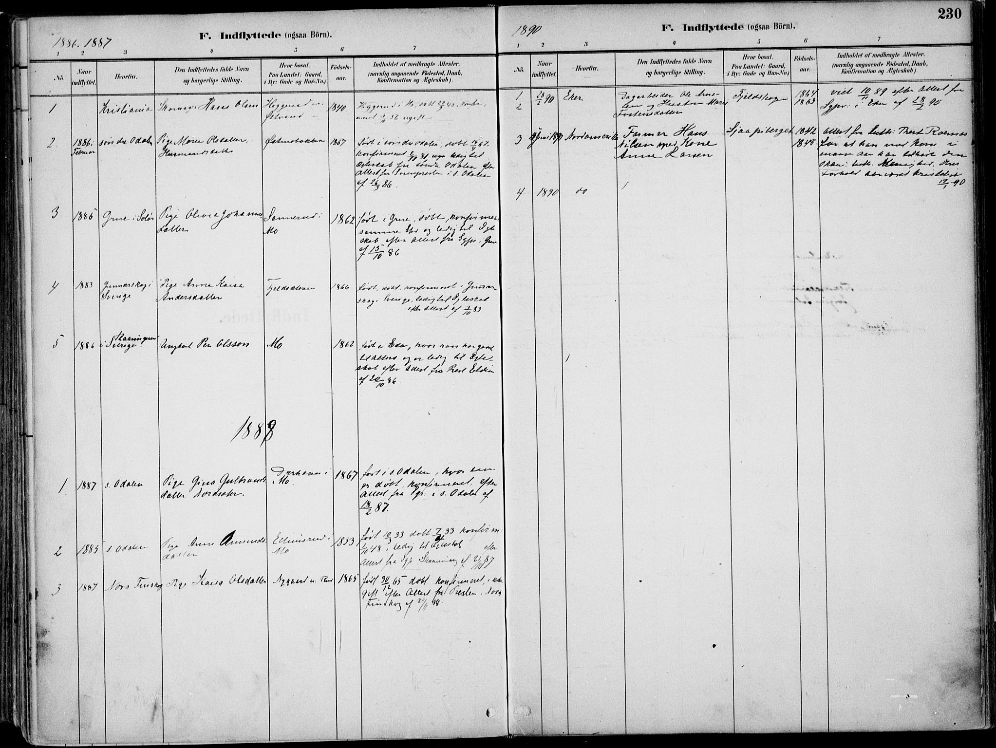 Nord-Odal prestekontor, AV/SAH-PREST-032/H/Ha/Haa/L0008: Parish register (official) no. 8, 1886-1901, p. 230