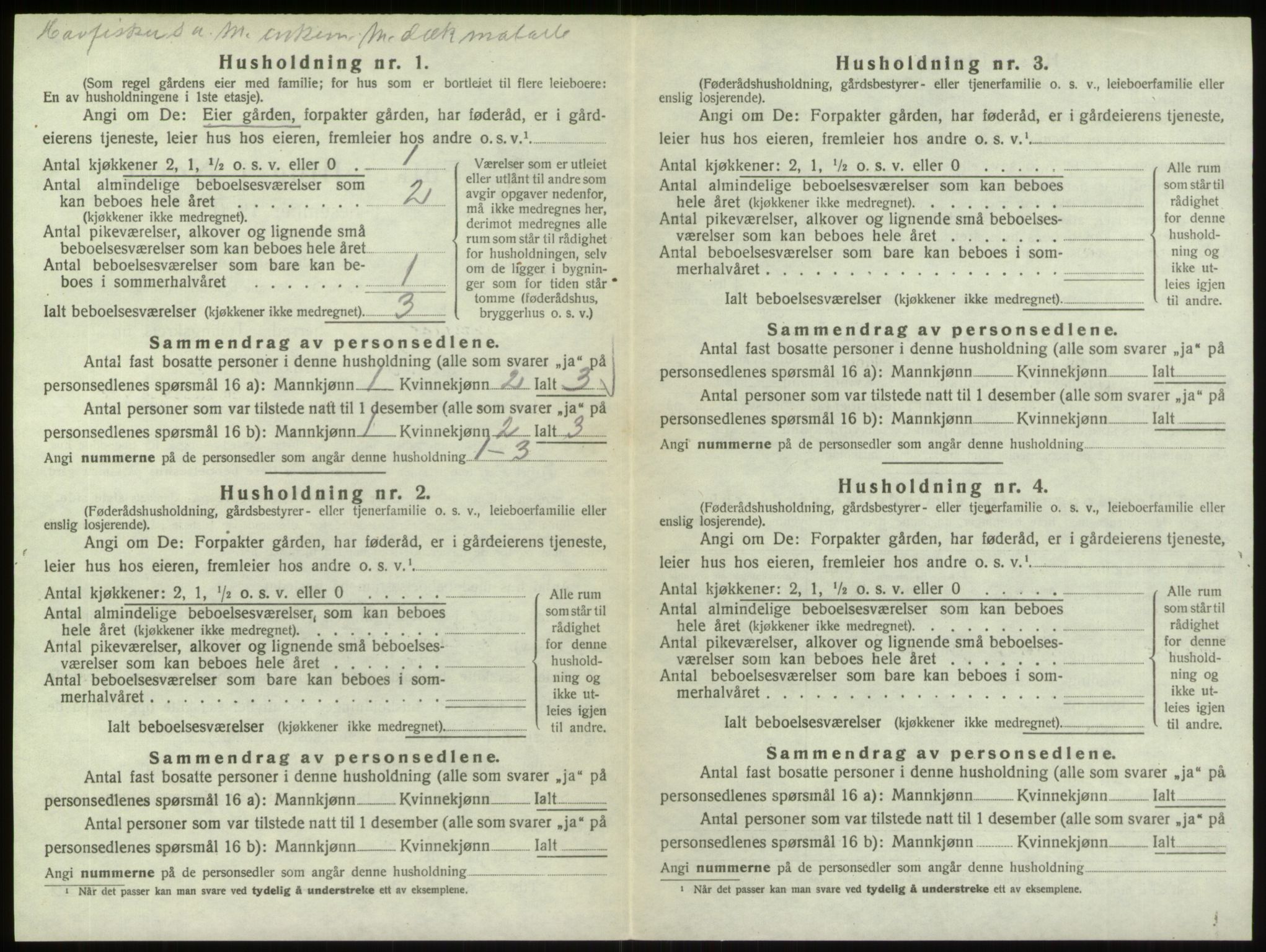 SAO, 1920 census for Hvaler, 1920, p. 1127