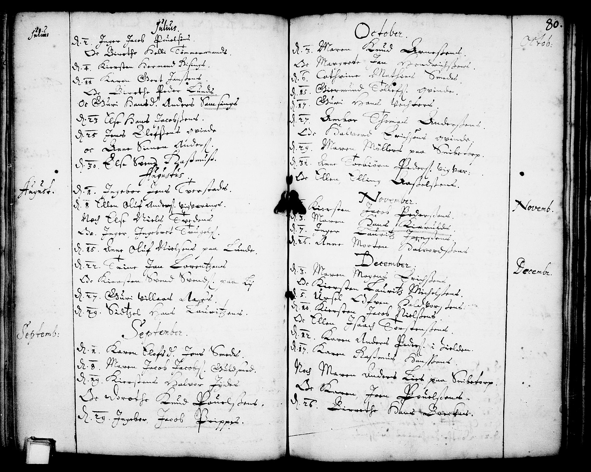 Skien kirkebøker, SAKO/A-302/F/Fa/L0001: Parish register (official) no. 1, 1659-1679, p. 80