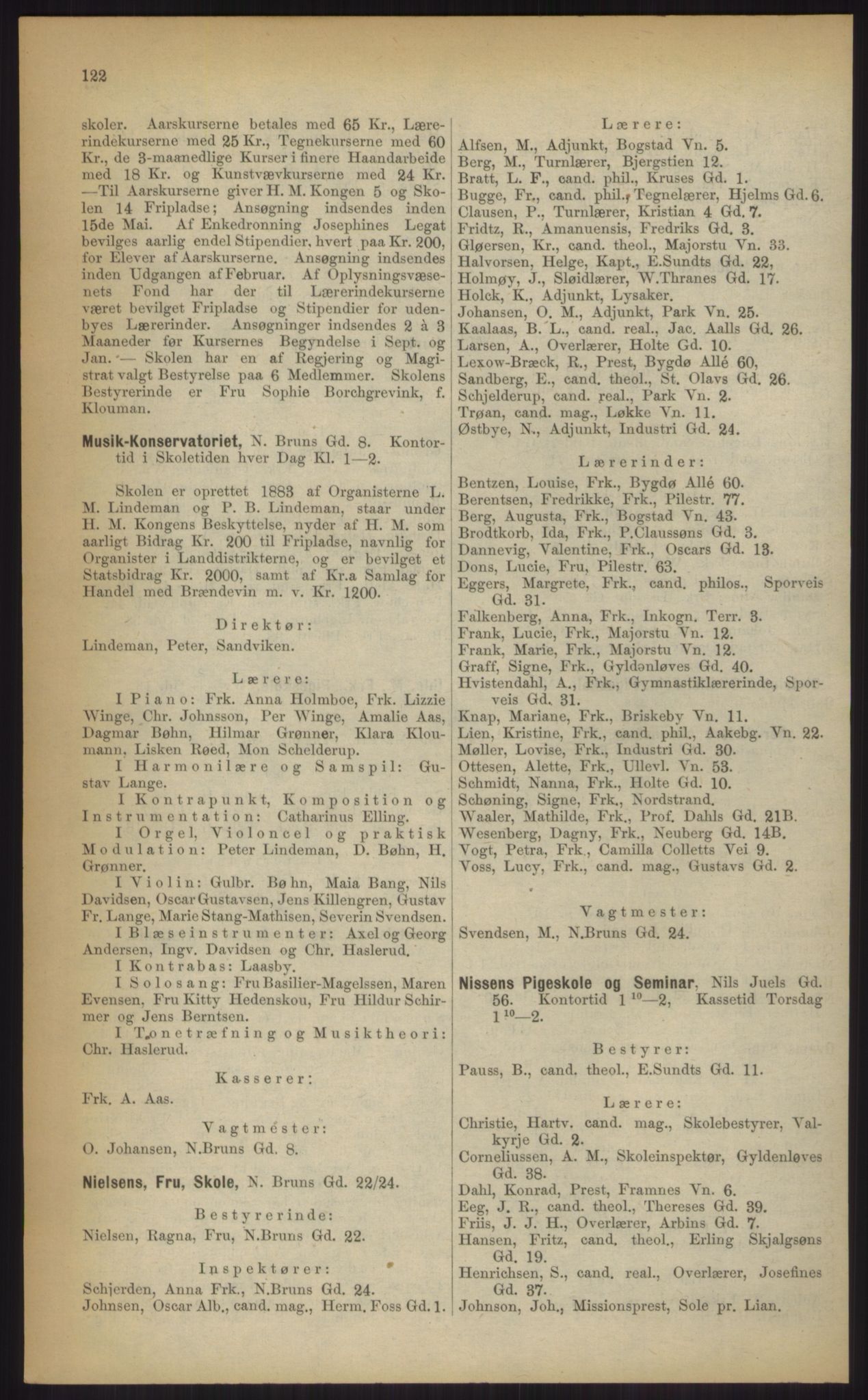 Kristiania/Oslo adressebok, PUBL/-, 1903, p. 122