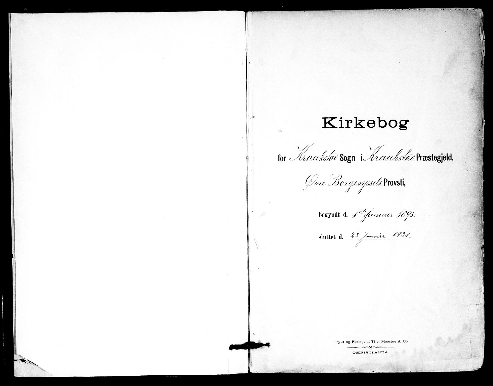 Kråkstad prestekontor Kirkebøker, AV/SAO-A-10125a/F/Fa/L0010: Parish register (official) no. I 10, 1893-1931