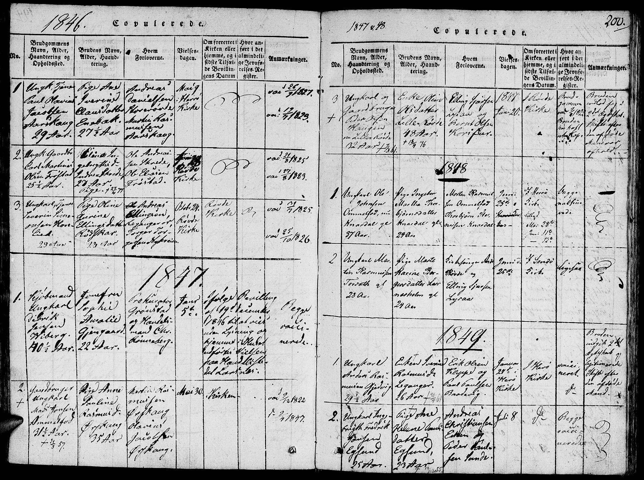 Ministerialprotokoller, klokkerbøker og fødselsregistre - Møre og Romsdal, SAT/A-1454/504/L0054: Parish register (official) no. 504A01, 1816-1861, p. 200