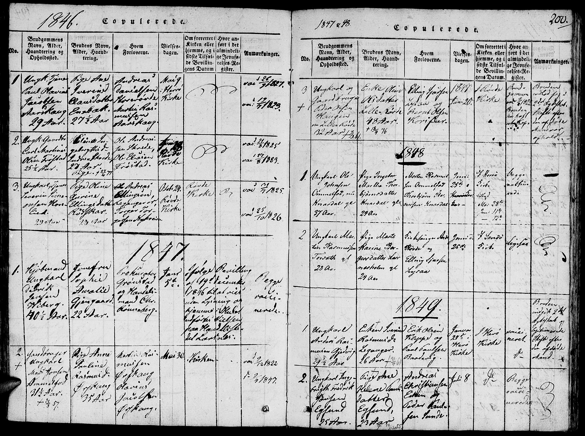 Ministerialprotokoller, klokkerbøker og fødselsregistre - Møre og Romsdal, AV/SAT-A-1454/504/L0054: Parish register (official) no. 504A01, 1816-1861, p. 200