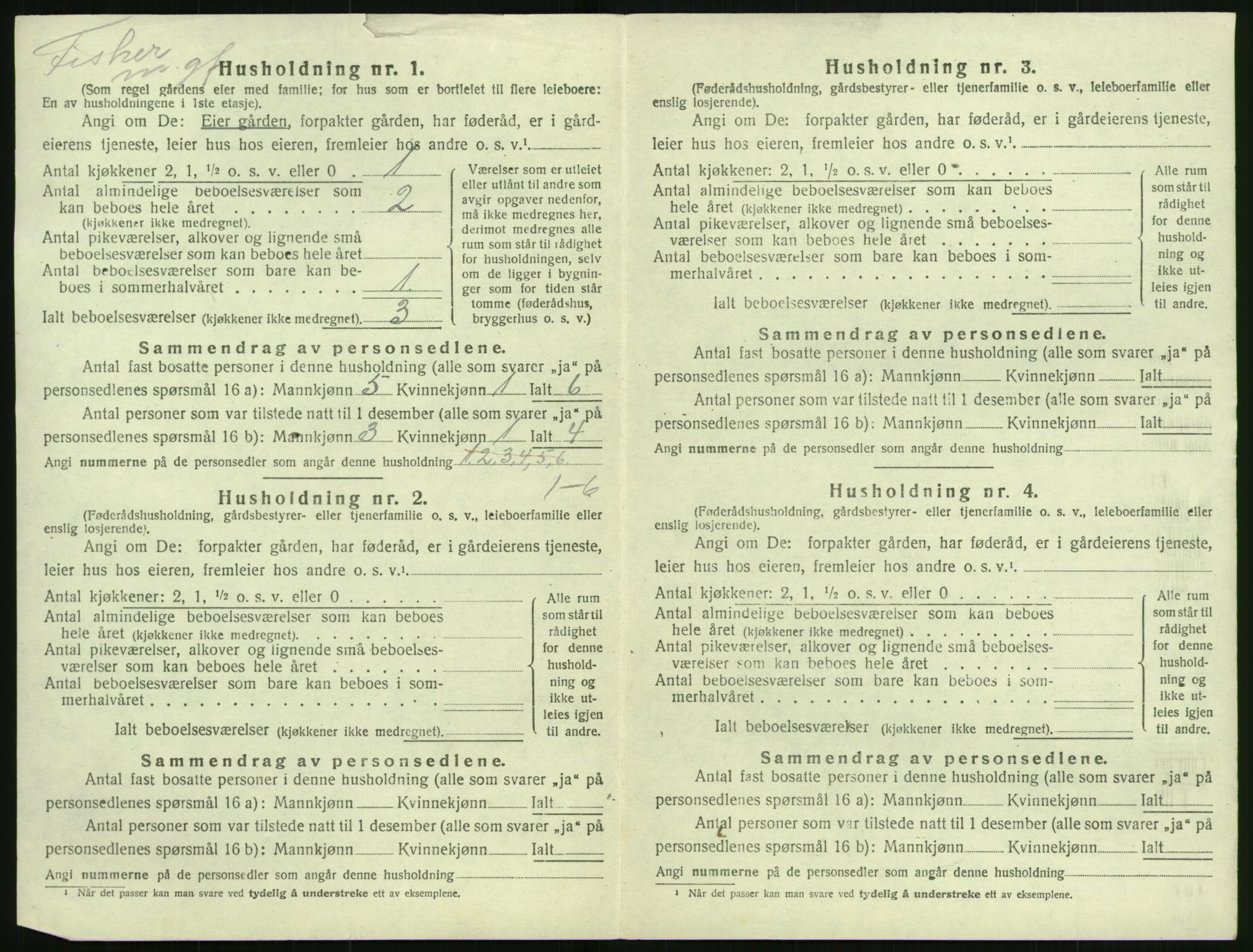SAK, 1920 census for Tromøy, 1920, p. 960