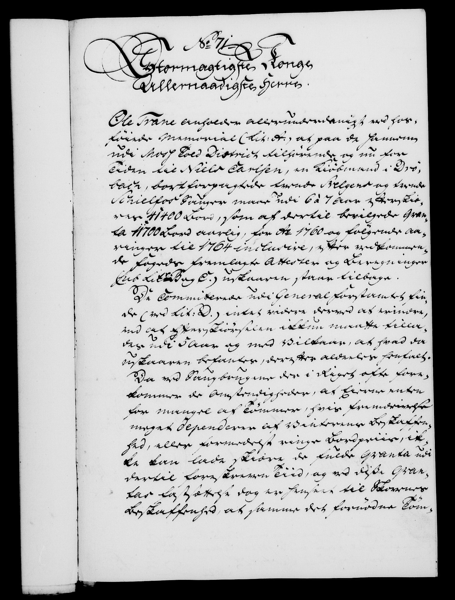 Rentekammeret, Kammerkanselliet, RA/EA-3111/G/Gf/Gfa/L0047: Norsk relasjons- og resolusjonsprotokoll (merket RK 52.47), 1765, p. 313