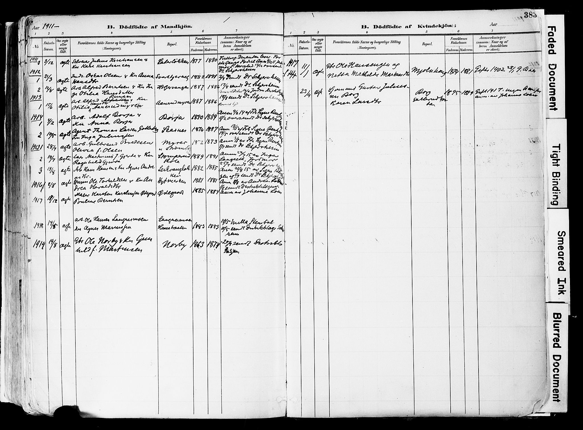 Sør-Odal prestekontor, AV/SAH-PREST-030/H/Ha/Haa/L0006: Parish register (official) no. 6, 1886-1931, p. 383