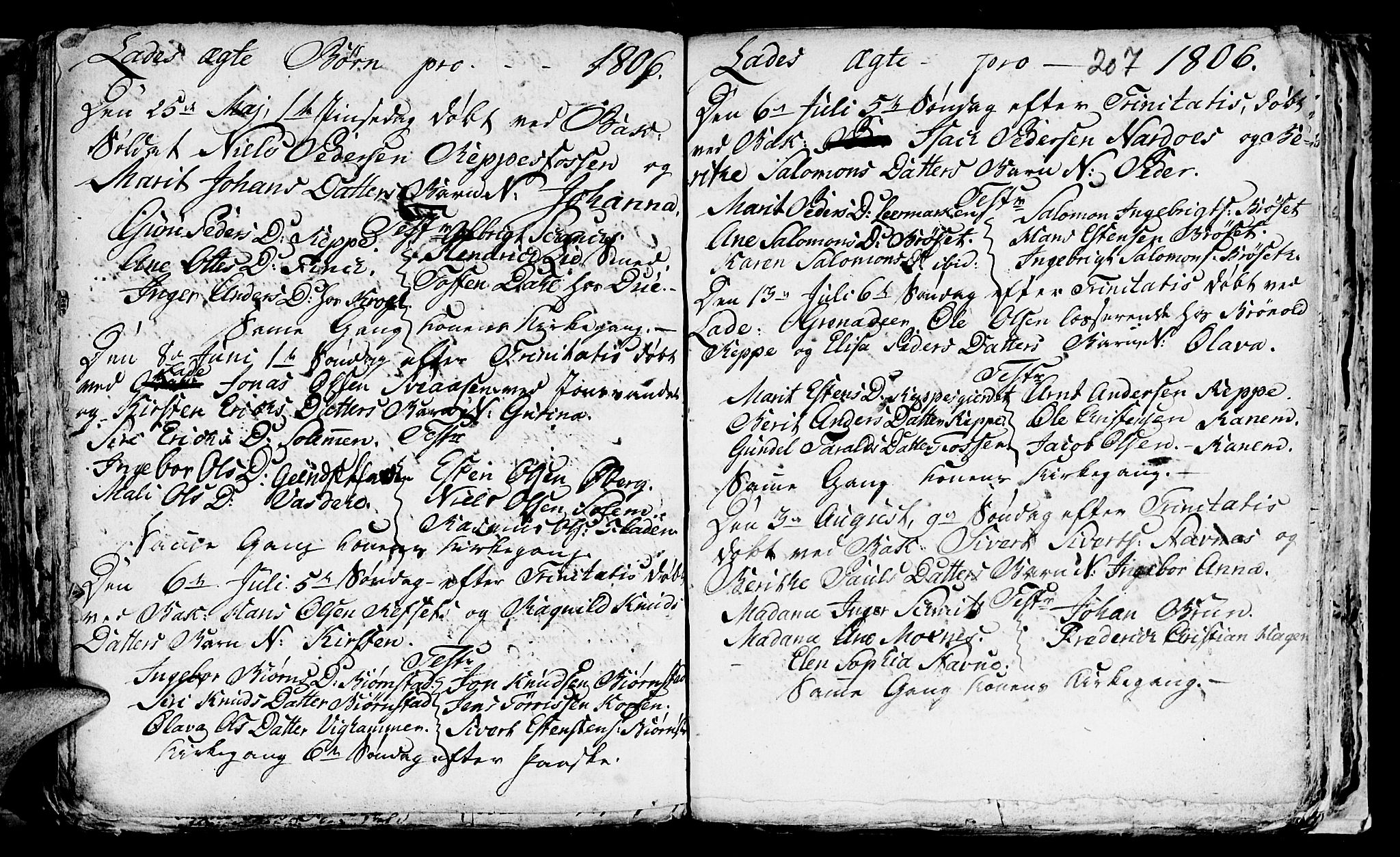 Ministerialprotokoller, klokkerbøker og fødselsregistre - Sør-Trøndelag, SAT/A-1456/606/L0305: Parish register (copy) no. 606C01, 1757-1819, p. 207
