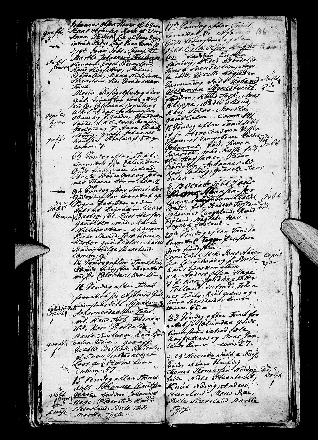 Os sokneprestembete, AV/SAB-A-99929: Parish register (official) no. A 4, 1669-1760, p. 106