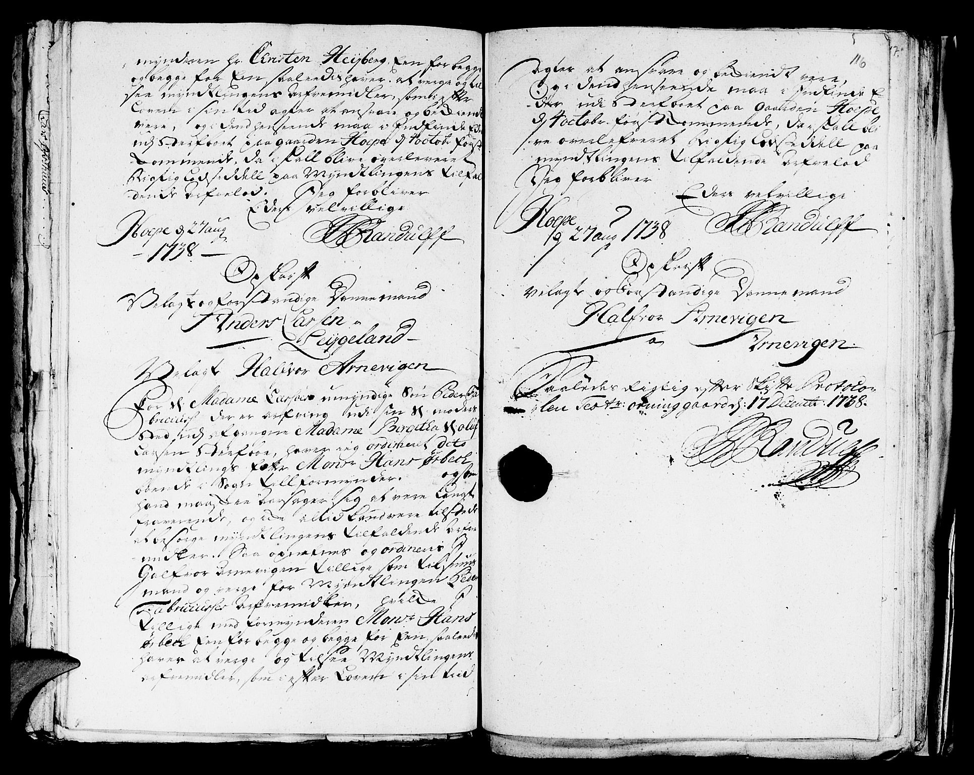 Sunnhordland sorenskrivar, SAB/A-2401/1/H/Ha/Haa, 1731-1745, p. 115b-116a