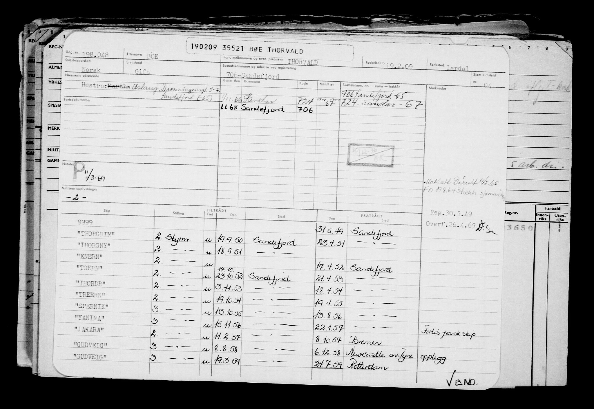 Direktoratet for sjømenn, AV/RA-S-3545/G/Gb/L0081: Hovedkort, 1909, p. 720