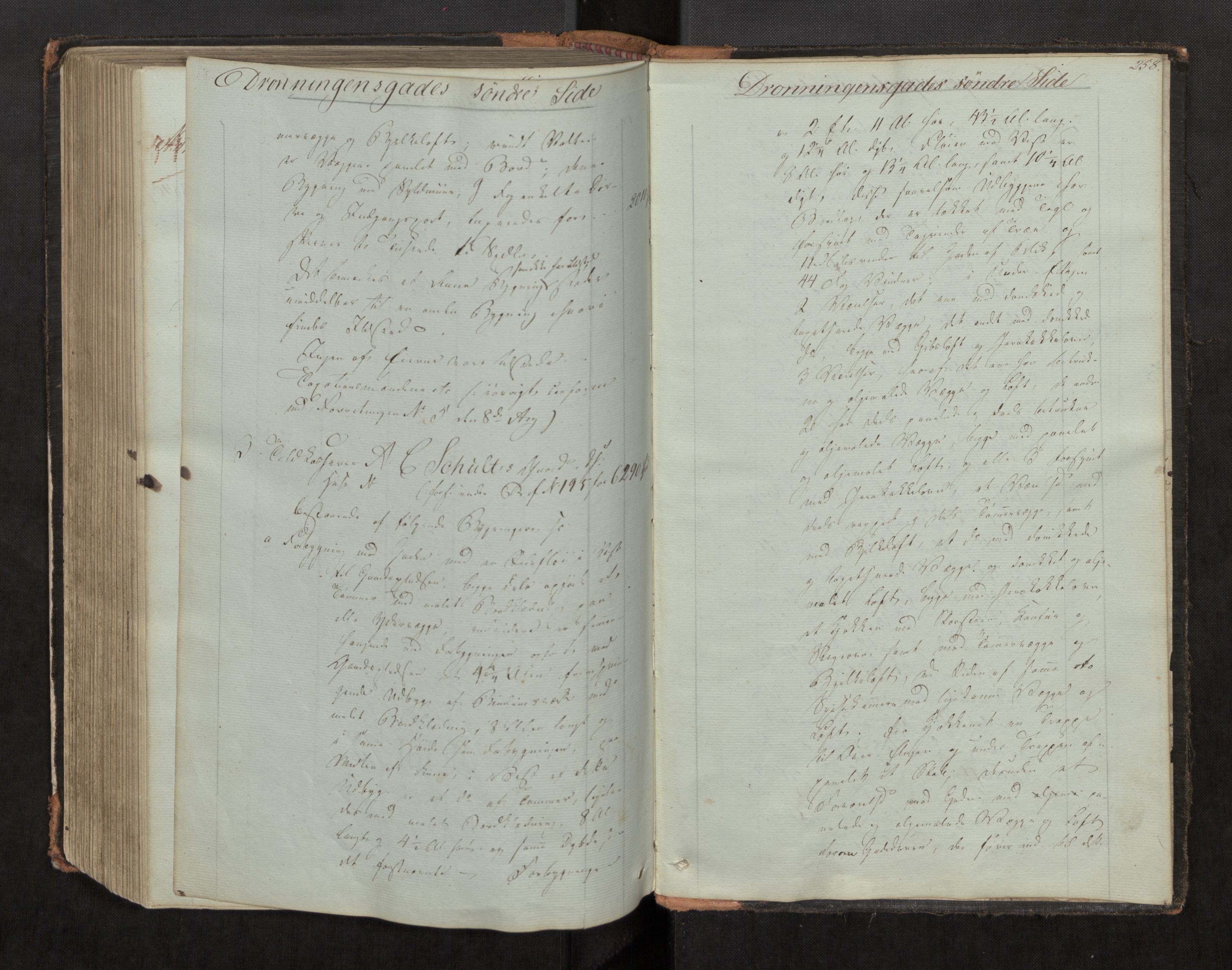 Norges Brannkasse Trondheim magistrat, AV/SAT-A-5590/Fa/L0020: Branntakstprotokoll A, 1846, p. 257b-258a