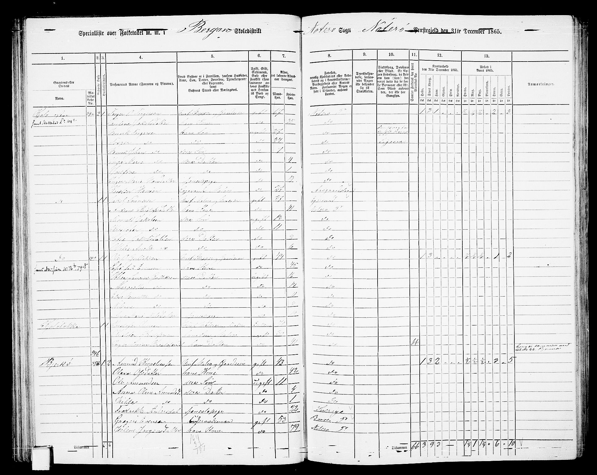 RA, 1865 census for Nøtterøy, 1865, p. 75