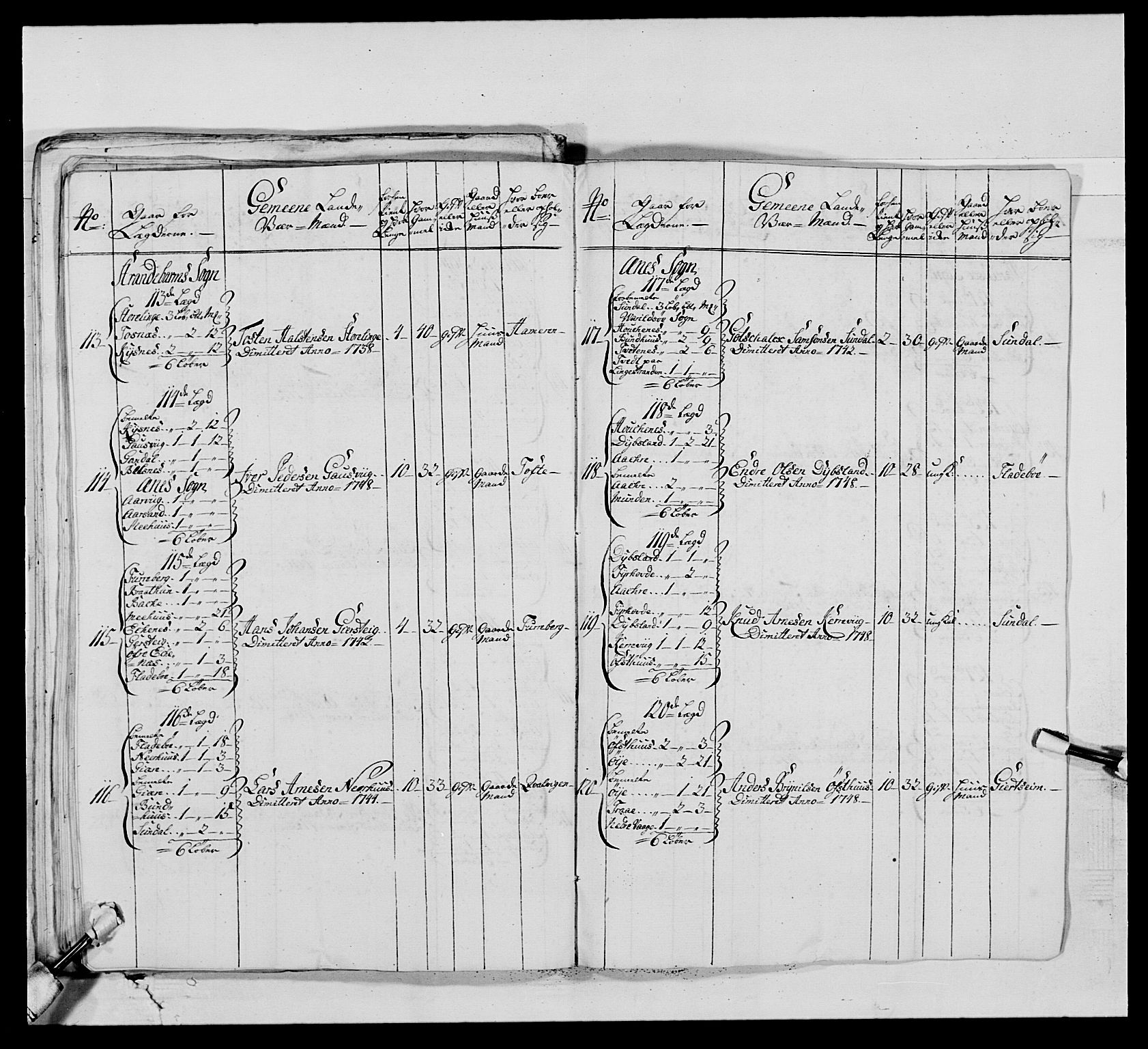 Kommanderende general (KG I) med Det norske krigsdirektorium, AV/RA-EA-5419/E/Ea/L0520: 2. Bergenhusiske regiment, 1746-1756, p. 248